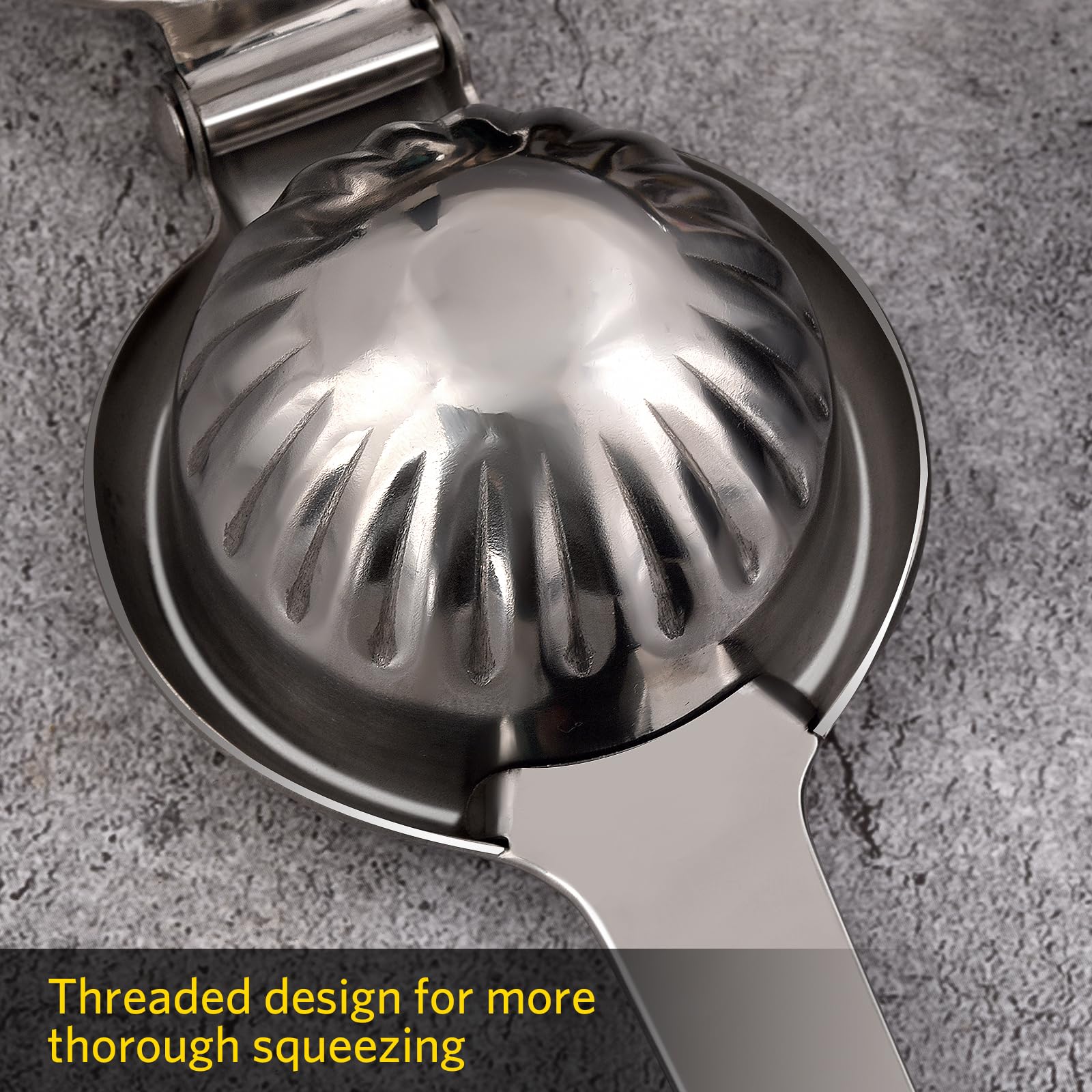 Spremi Limone, Sopito Spremiagrumi Manuale Acciaio Inox Robusto e Anti-Caustico Spremiagrumi Manuale per Cucina, Bar e Ristorante, 7cm di Diametro