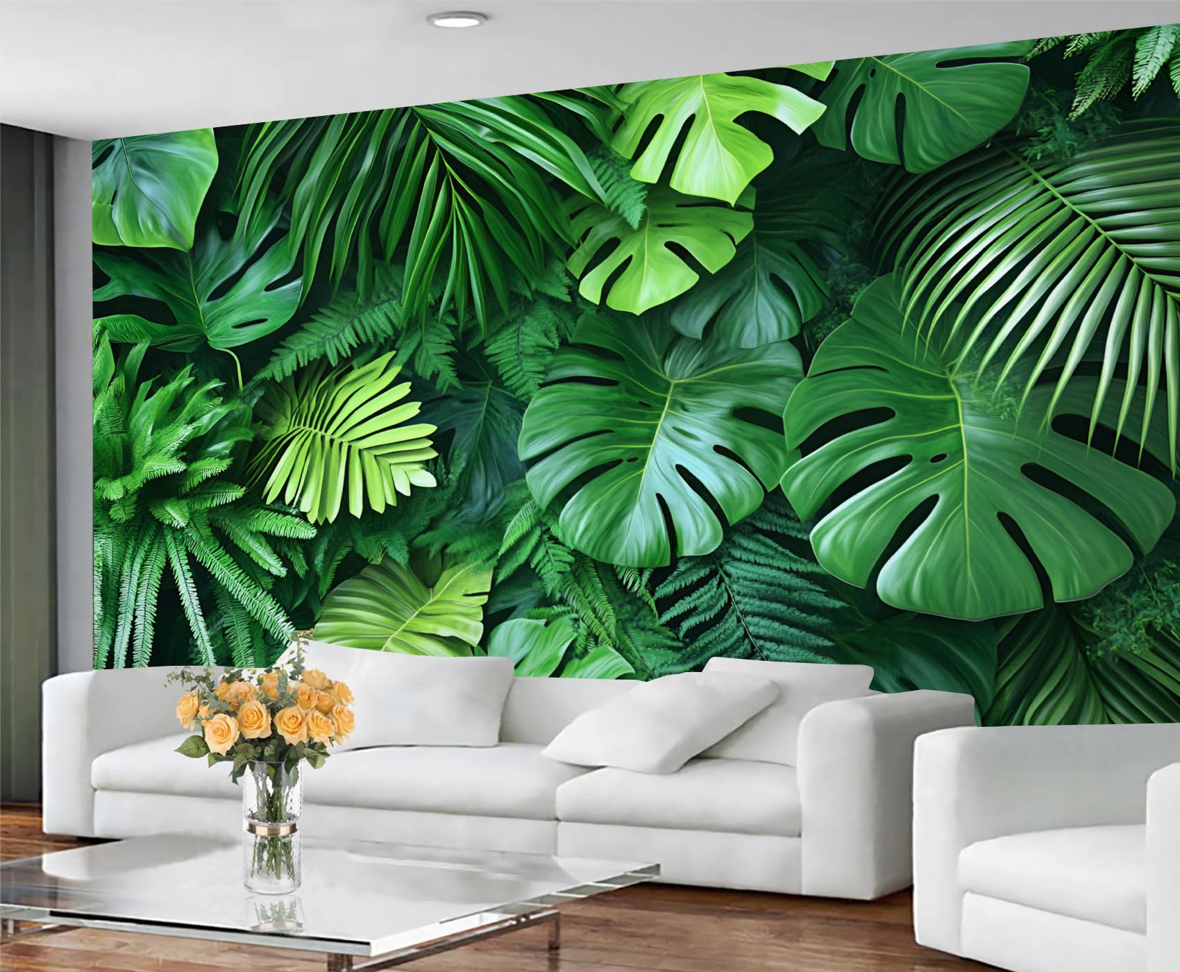 Runa Art Photo Wallpaper, 396 X 280 Cm, 3D Tropical Plant, Non-Woven - View #8