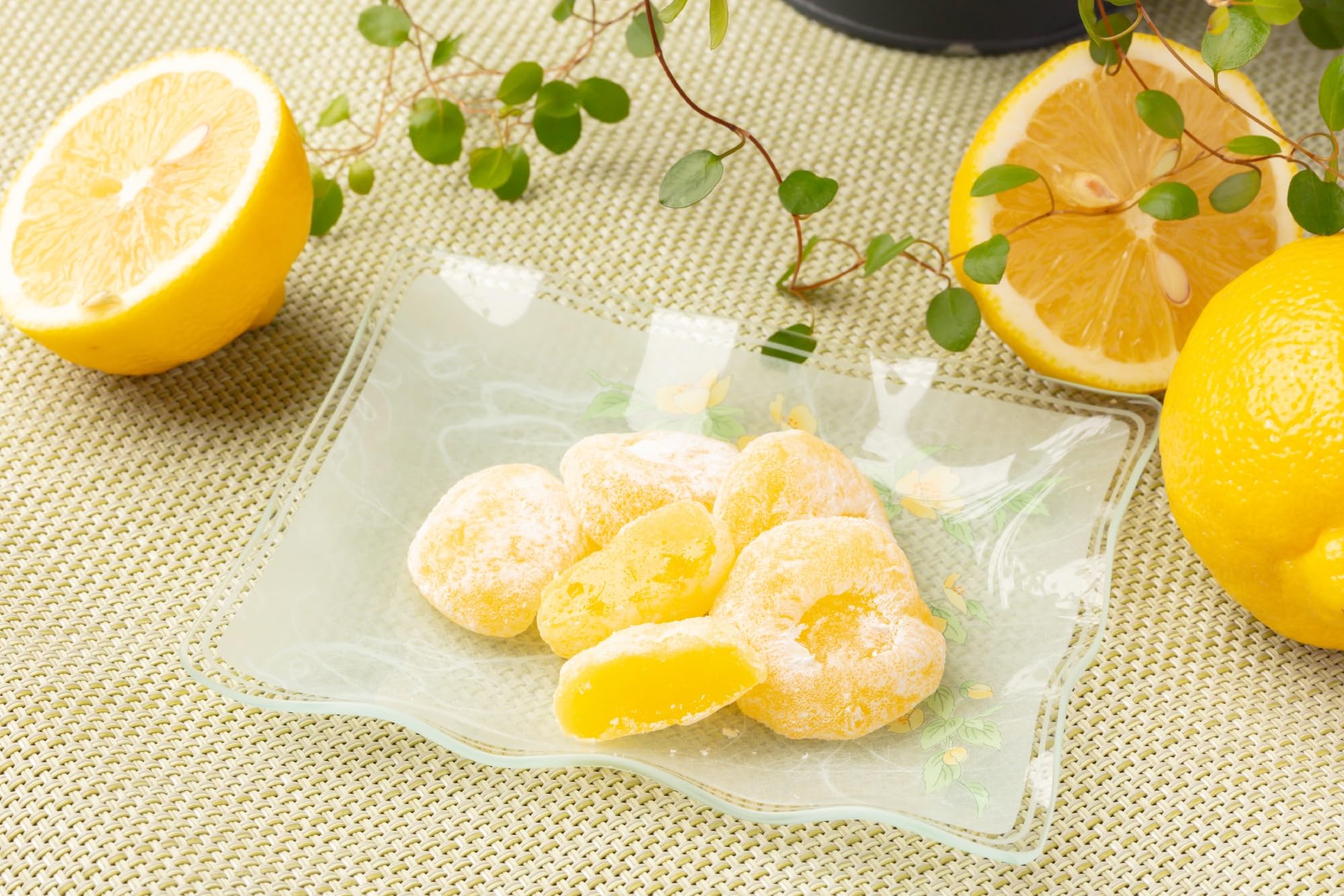 Mochi Setouchi Zitrone Traditionelle japanische Reiskuchen 130g Weich und Zäh Wagashi Süßigkeiten Estala