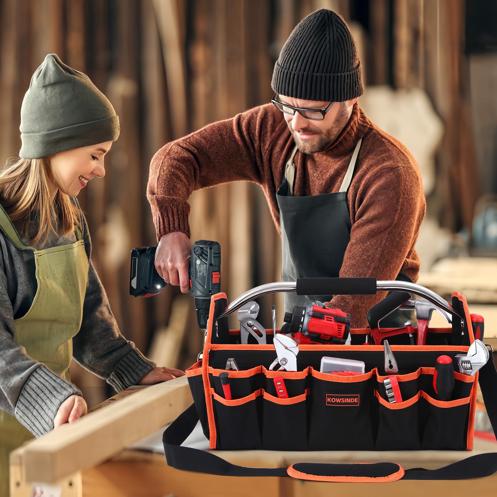Kowsinde 18" Tool Bag - Electrician Organizer -7 Kowsinde 18" Tool Bag - Electrician Organizer -7