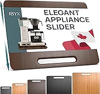 Vista 22 de Ibyx Elegante bandeja deslizante para tu cafetera y electrodomésticos de cocina pesados, resistente, se desliza fácilmente debajo del gabinete Negro