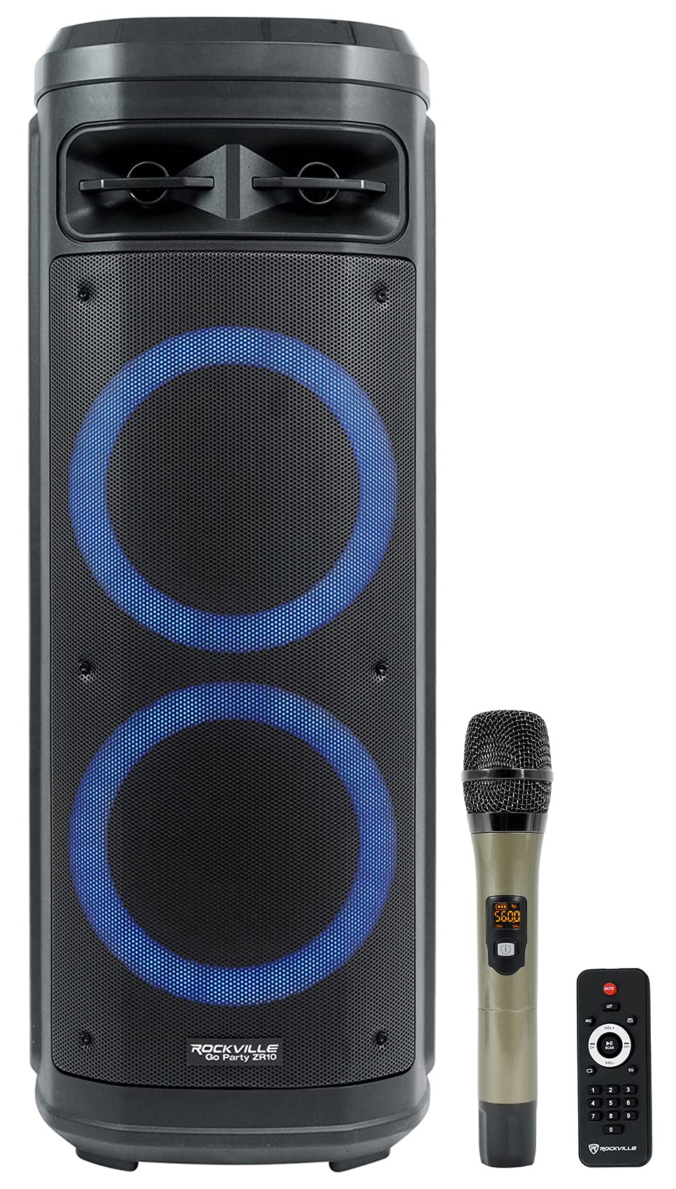 PARTY SPEAKER 限定Model Amazon.com: Rockville Go Party ZR10 Dual 10