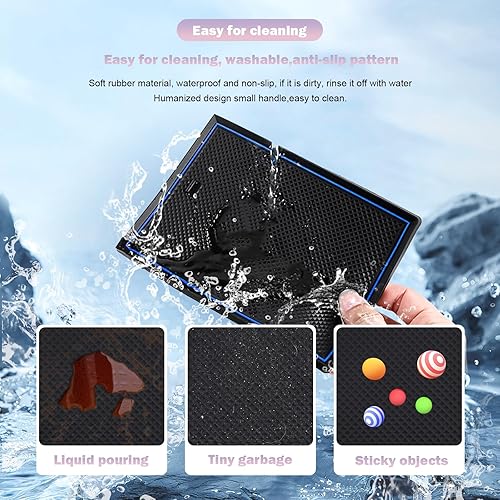 Miniatura 4 de LUWU Alfombrillas para consola central Mini Cooper F56 2025 2024 2015-2025 Mini Cooper F56 insertos para portavasos Mini Cooper para ranura de