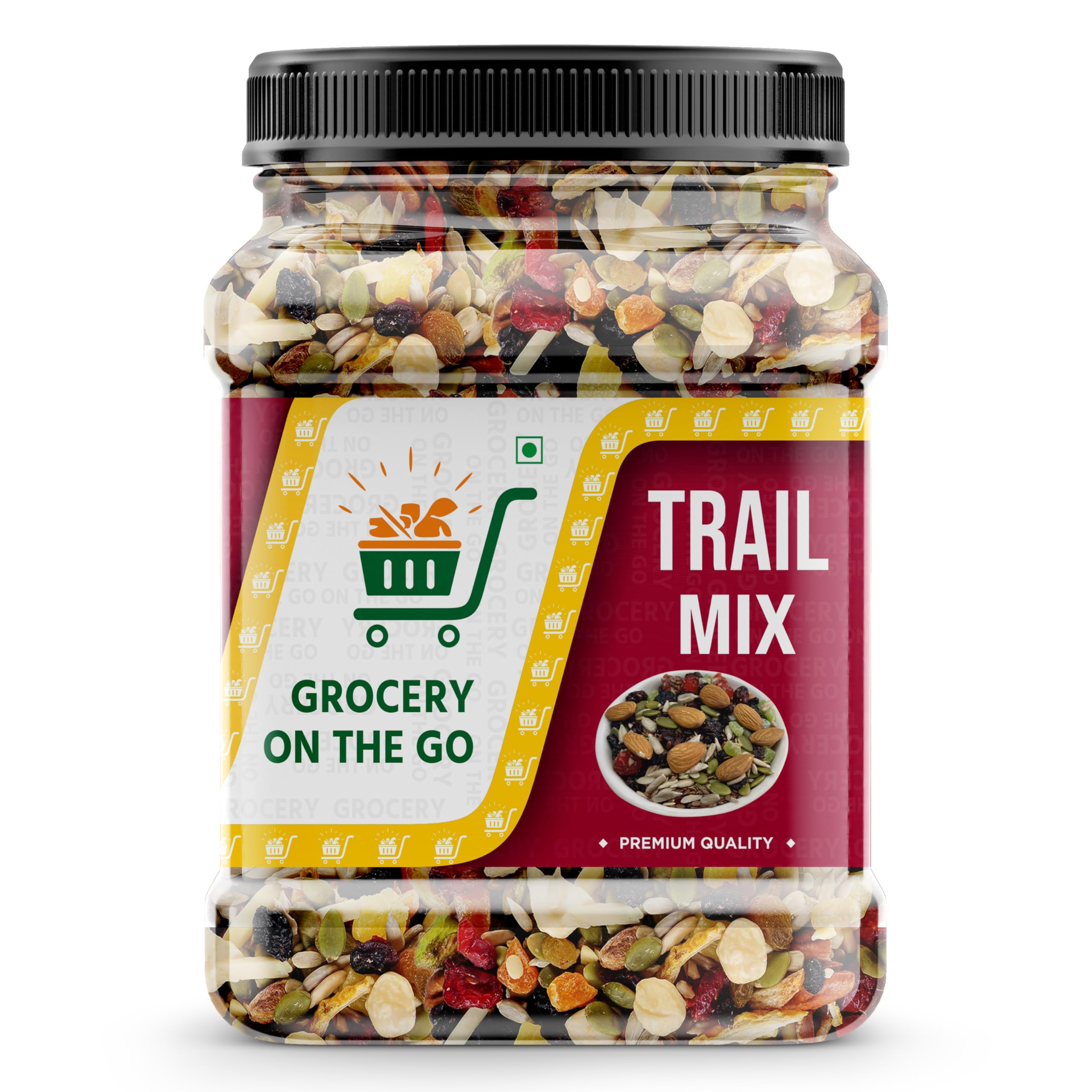 GROCERY ON THE GO Trail Mix - Daily Health Mix, Healthy Trail Mix With Dry Fruits Nuts Seeds 10+in 1 Healthy Snack Assorted Nuts Almonds, Cashews, Apricots, Pistachios, Amla, Raisins, Dry Dates | 1kg-image-45