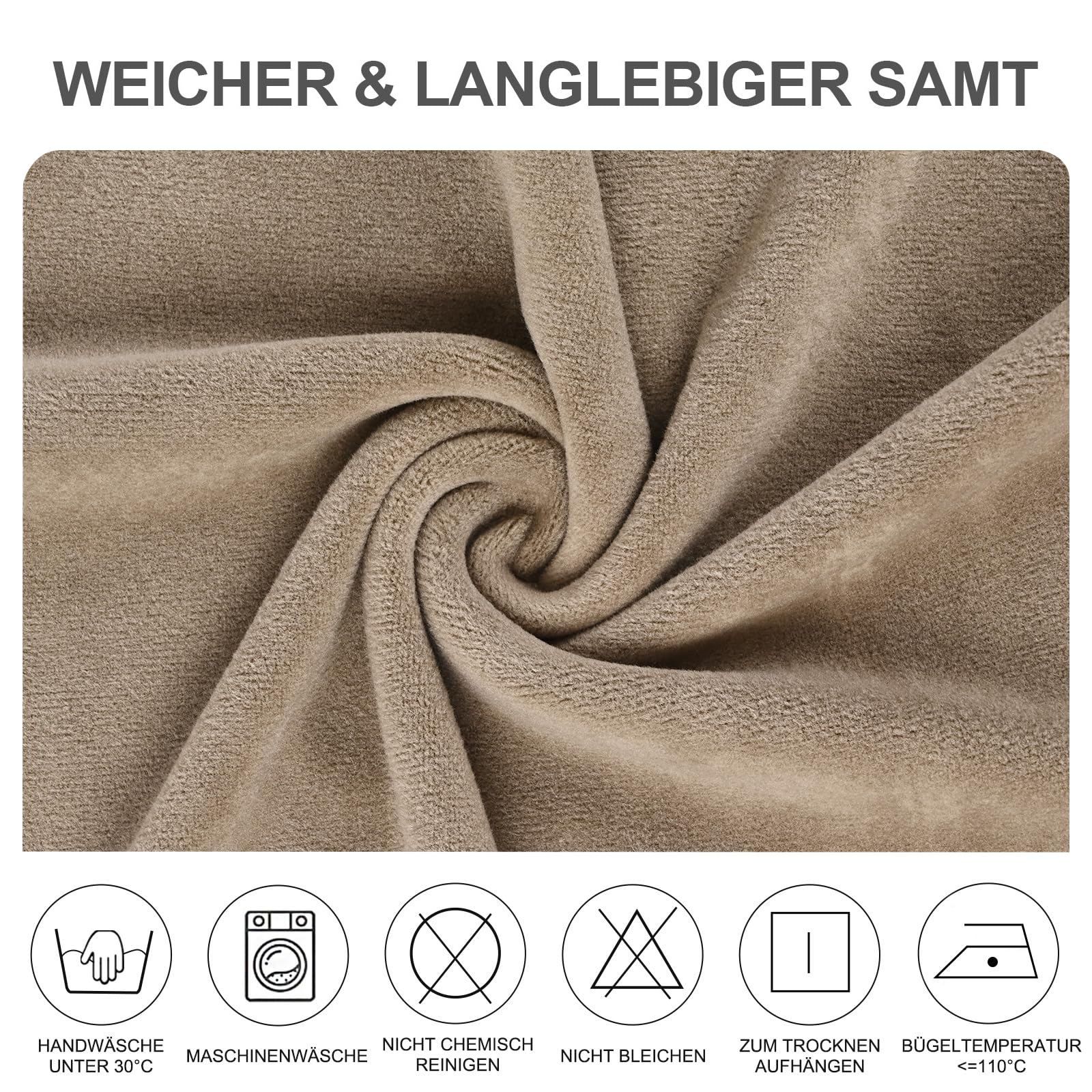 Alishomtll Lot de 6 housses de chaise stretch en velours - Housse de chaise en velours/velours - Housse de chaise pour fauteuil inclinable - Husses élastiques - Protection lavable pour chaises