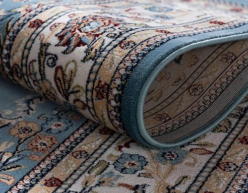 Miniatura 6 de Unique Loom Narenj Collection - Alfombra clásica con diseño tradicional de medallón texturizado, 3 x 5 pies y 1 pulgada, rectangular, color