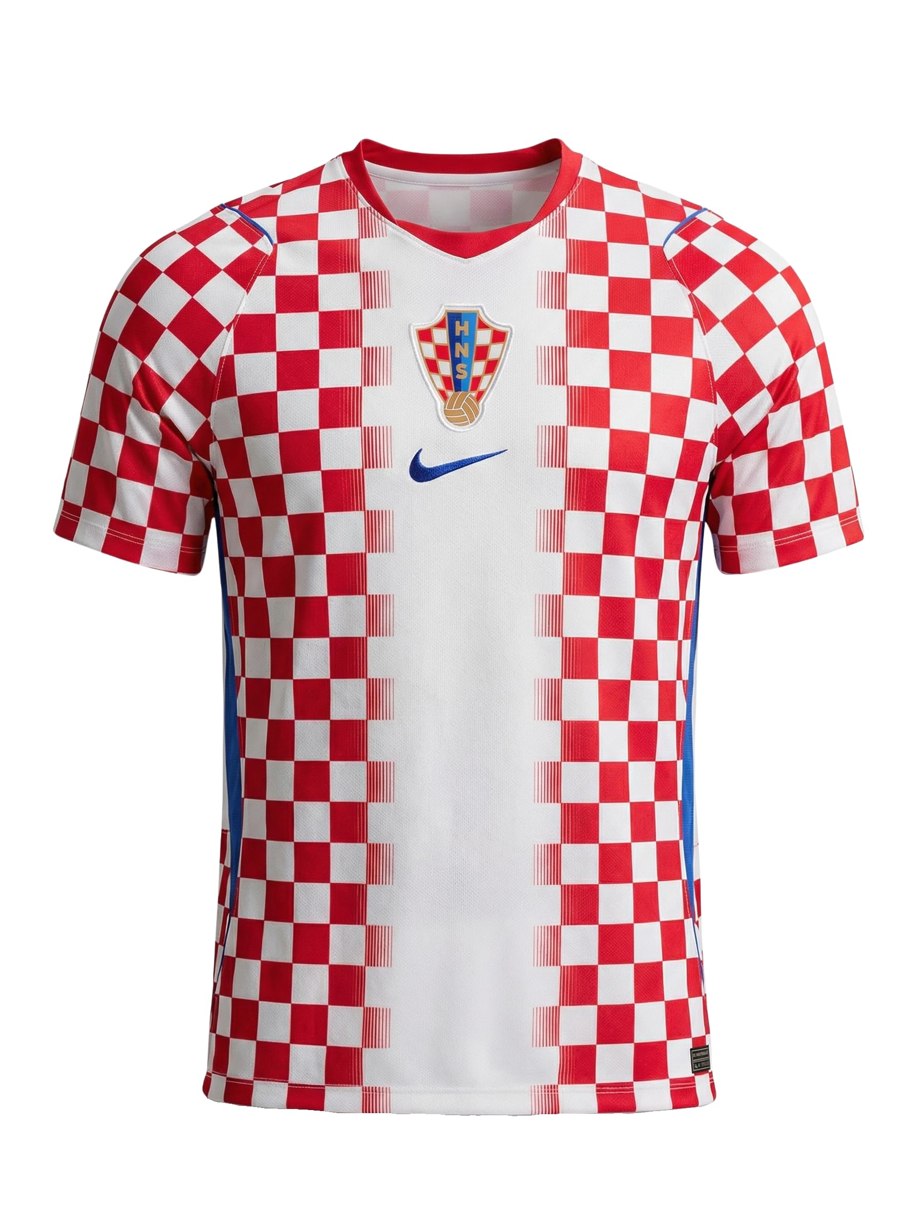 Nike Men's Croatia Dri-Fit Short Sleeve Stadium Home Fan-Jersey, White, XXL
