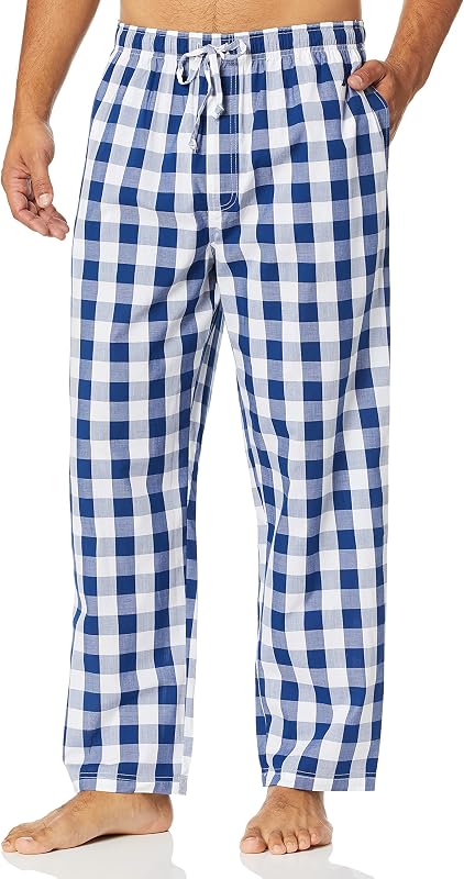 Nautica Pantalón de pijama para hombre, tejido suave, 100 % algodón, cintura elástica