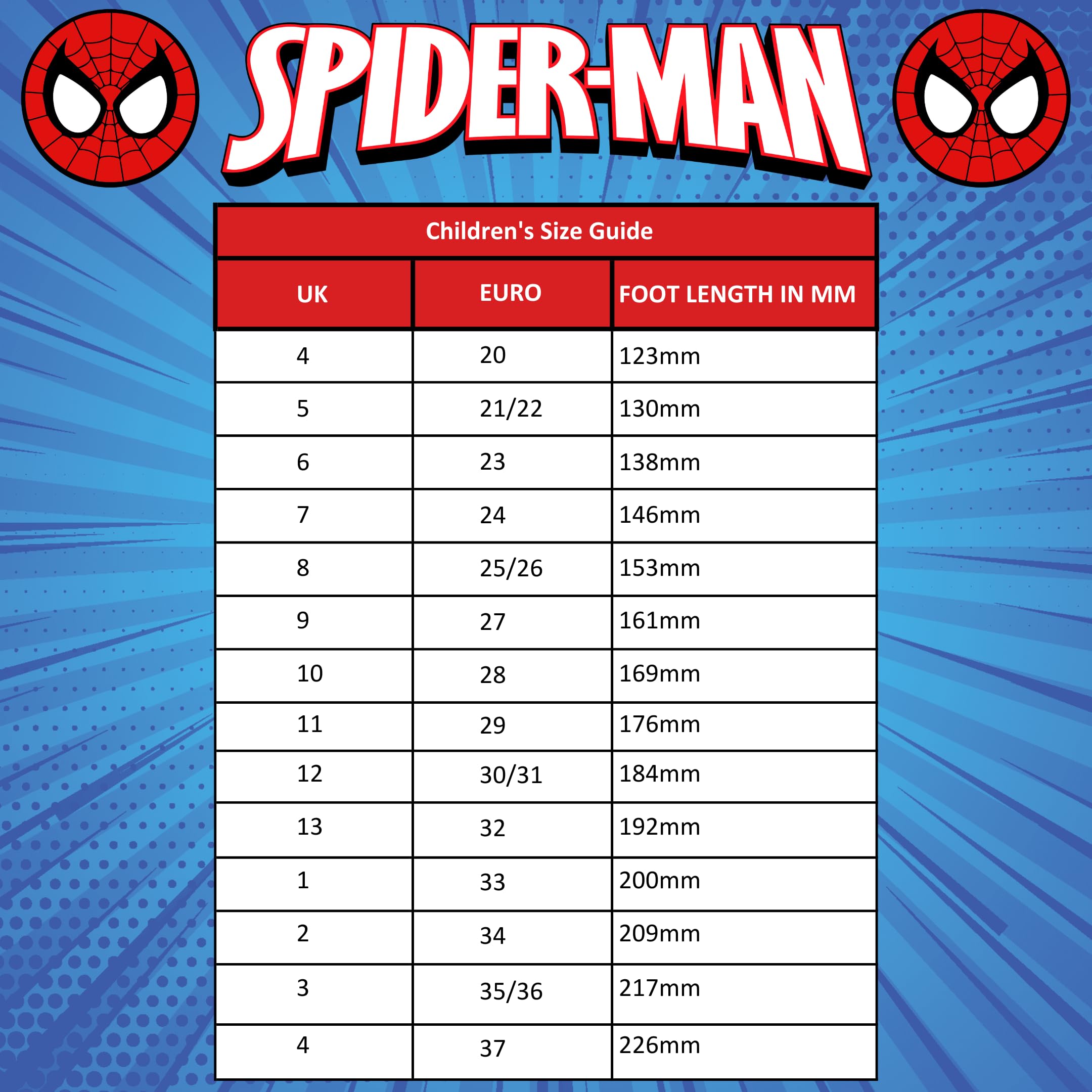 Marvel Pantoufles lumineuses à enfiler Spiderman pour garçons - Rouge - Rouge
