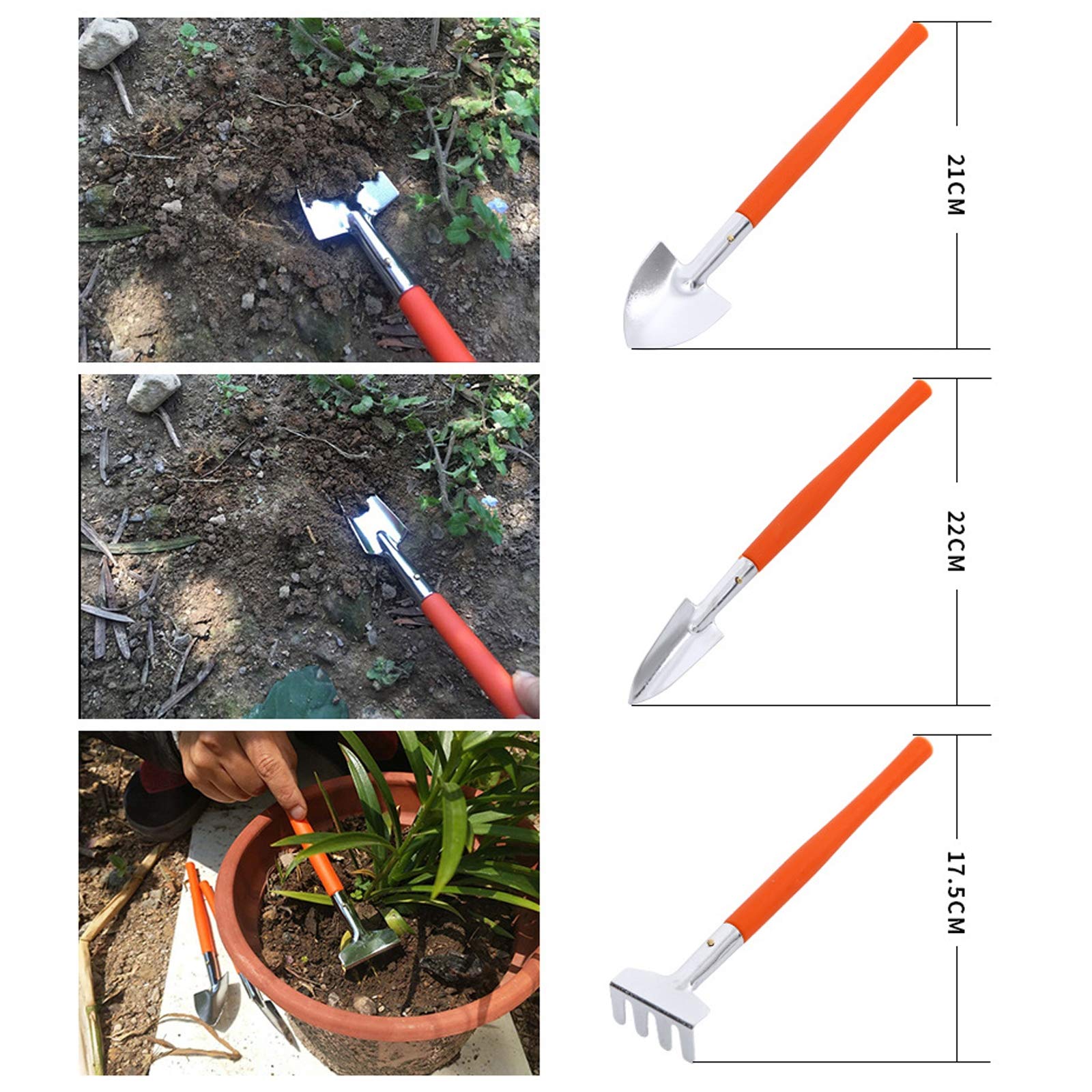 Zestaw narzędzi ogrodowych 12 szt. zestaw narzędzi ogrodowych z nożycami, szufla, piła ręczna, walizka do noszenia, ergonomiczny uchwyt zestaw do pracy w ogrodzie, pielęgnacja roślin prezent dla miłośników ogrodników