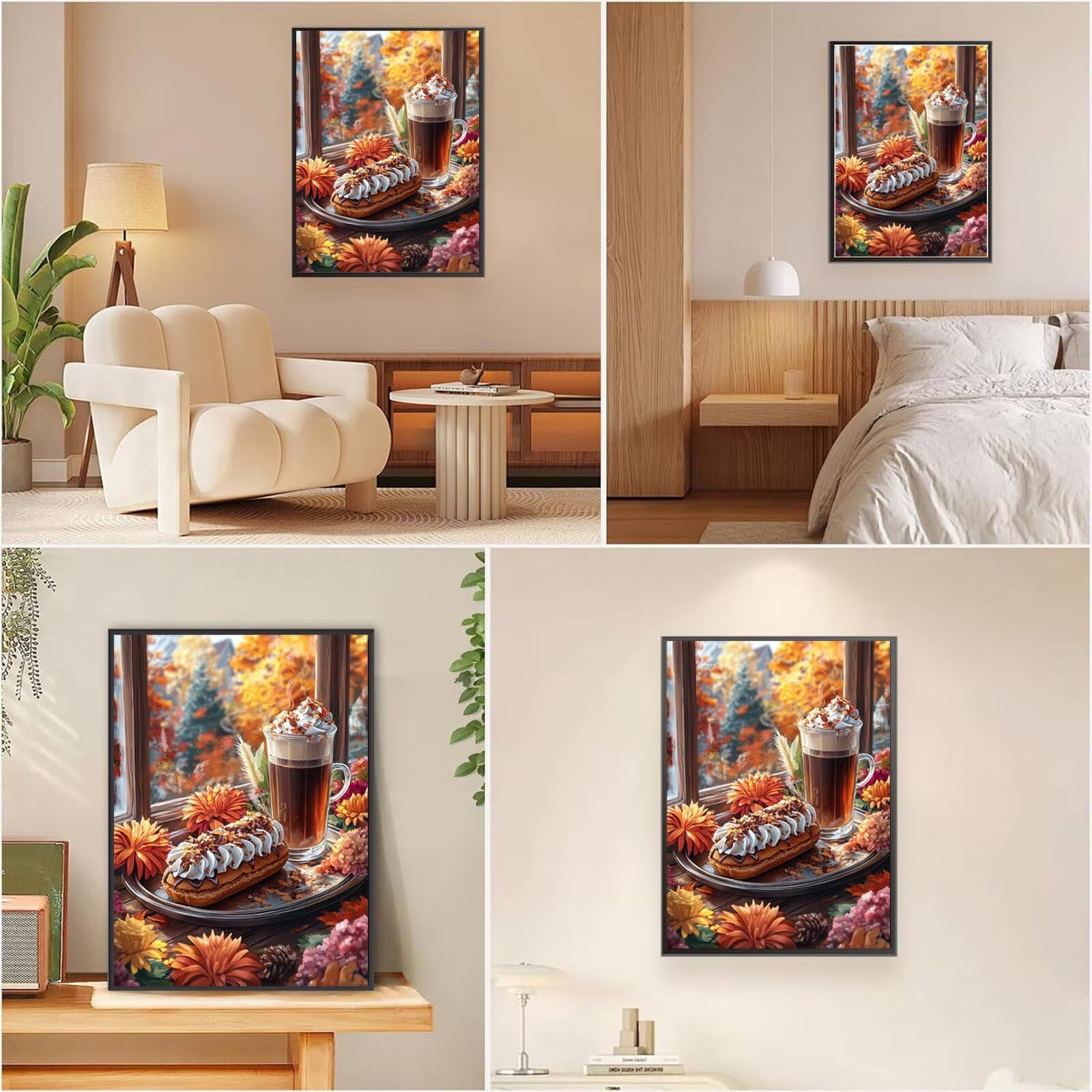 Diamond Painting Erwachsene Küche 5D Diamond Painting Brot DIY Set Erwachsene Anfänger, Vollbohrer Diamanten Malerei Stickerei Kreuzstich Bastelset für Zimmer Wand Deko Schlafzimmer 70x100cm, Model671