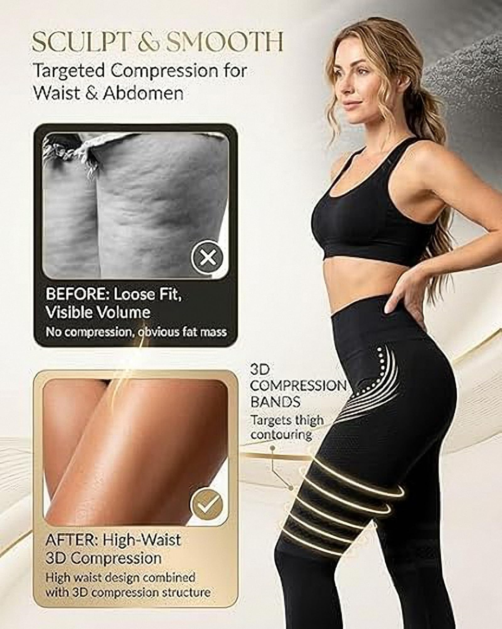 Leggins Anticelulitico Mujer, Mallas Compresion 3D Anticelulitis Mujer Push Up, Leggins Lipedema Mujerde Celulitis Compresión, Lipedema Mallas Adelgazante Anti Cellulite Leggings para Yoga y Fitness