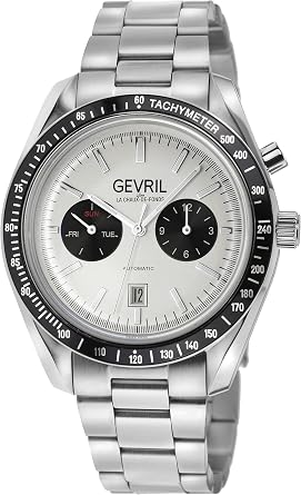 Gevril Mens Lenox Swiss Automatic Watch, 316L Stainless Steeel Bracelet