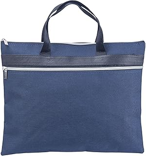 Document Bag A4 Zipper File Bag with Handle, Oxford Fabric Document Bag, Portable Document Storage Handbag for Business, Files, Laptop, Handle Meeting Office Organizer Briefcase