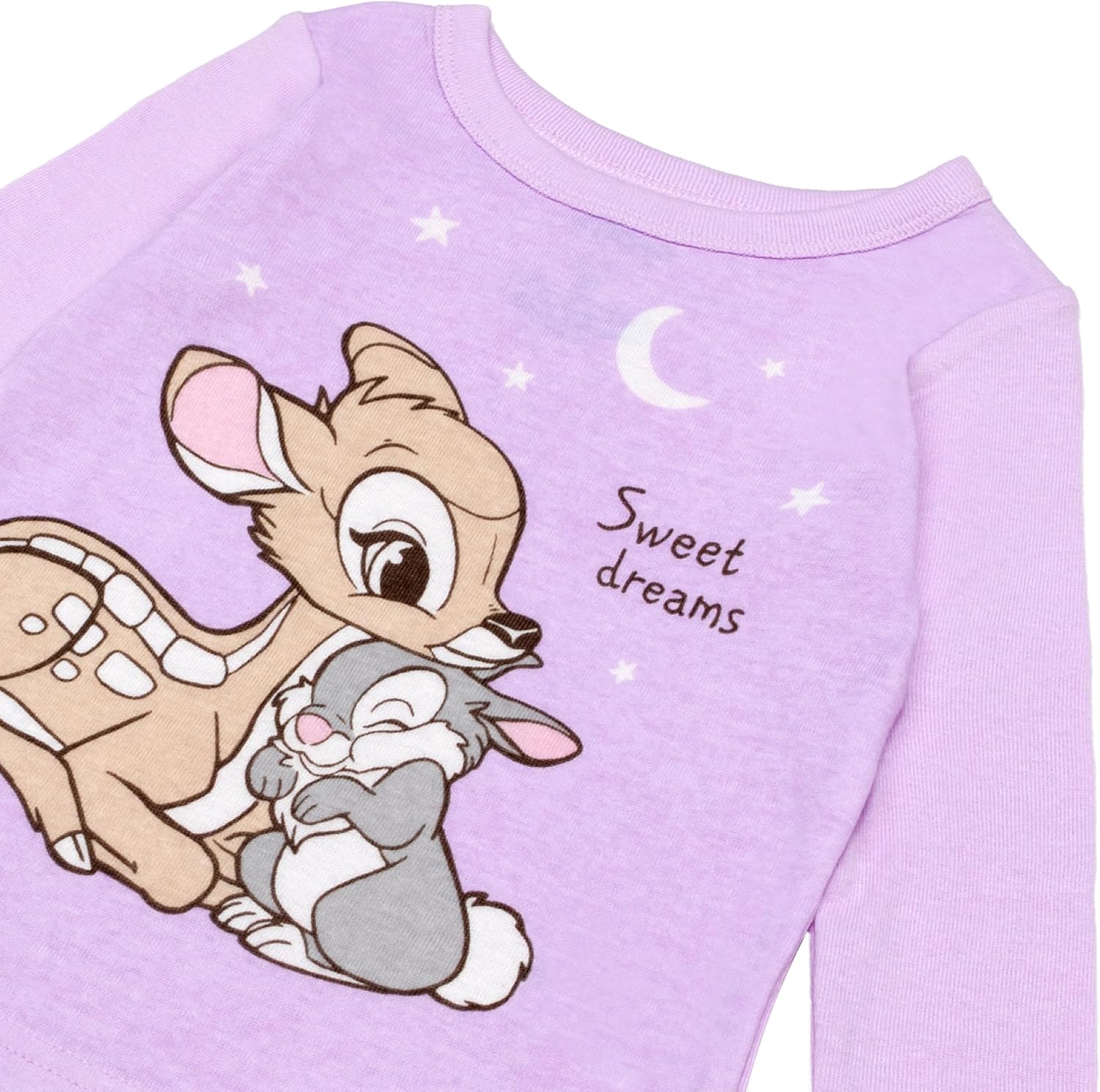 Disney girls 4-piece Snug-fit Cotton Pajama Set, Soft & Cute for Kids - Image 2