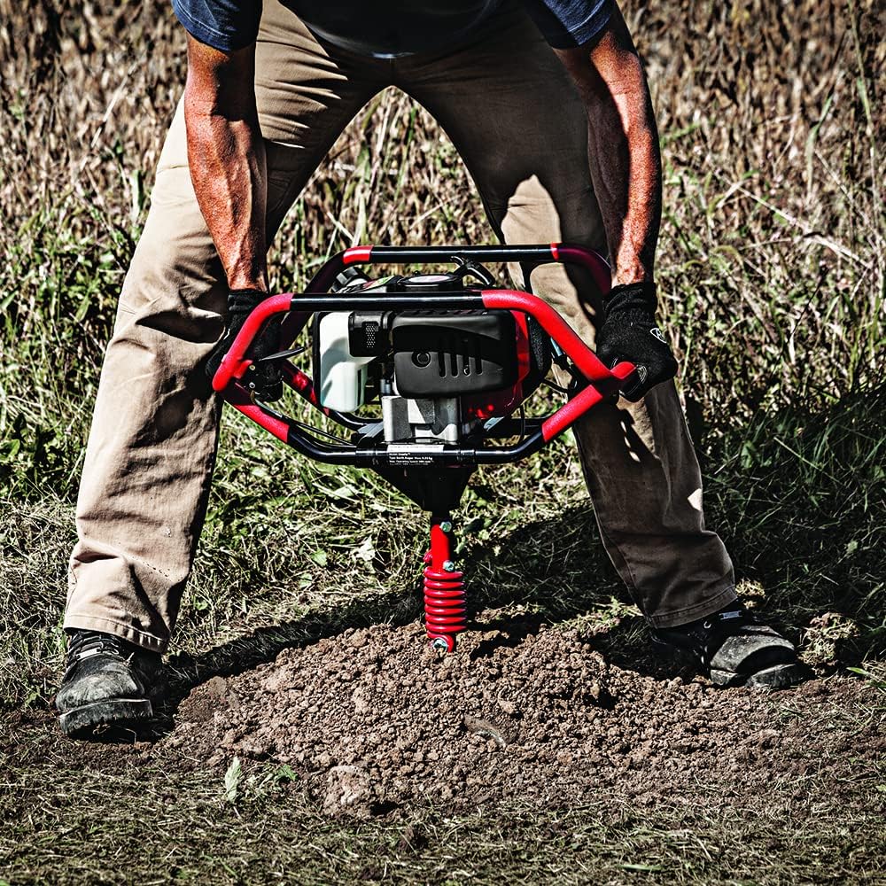 EARTHQUAKE 10310 Dually 1 or 2-Person Earth Auger Powerhead, 52cc 2-Cycle Viper Engine, Fits All Auger Bits 2”-10” Wide : Patio, Lawn & Garden
