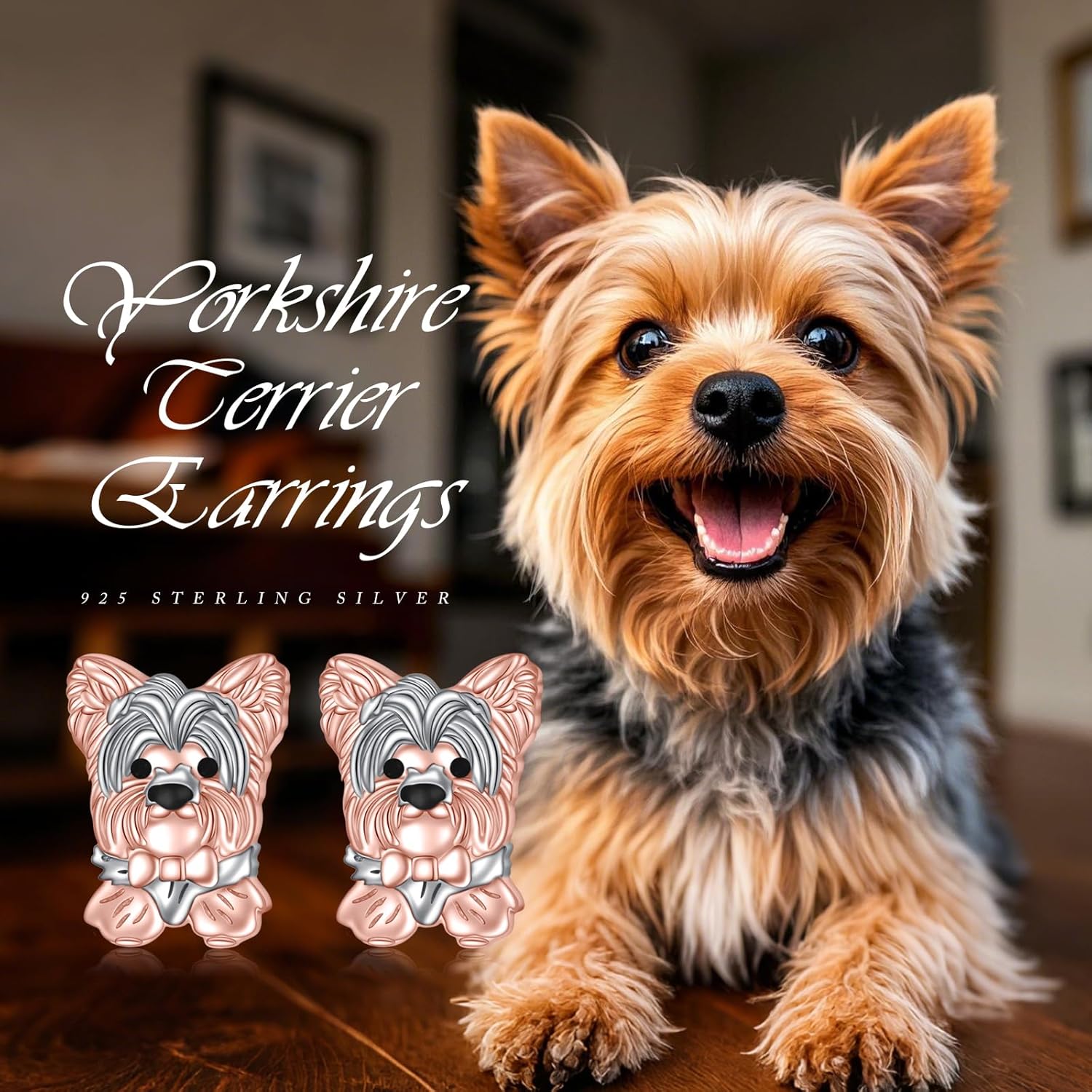 925 Sterling Silver Squirrel Bunny Earrings Easter Gift Cute Animal Stud Earrings Jewelry Birthday Gifts for Women - Image 6