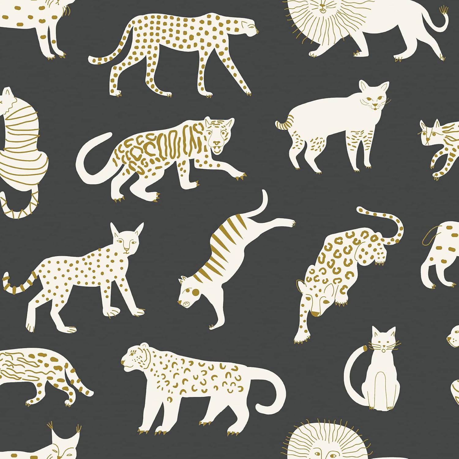 Leah Duncan Pink Kitty Kitty Peel & Stick Wallpaper