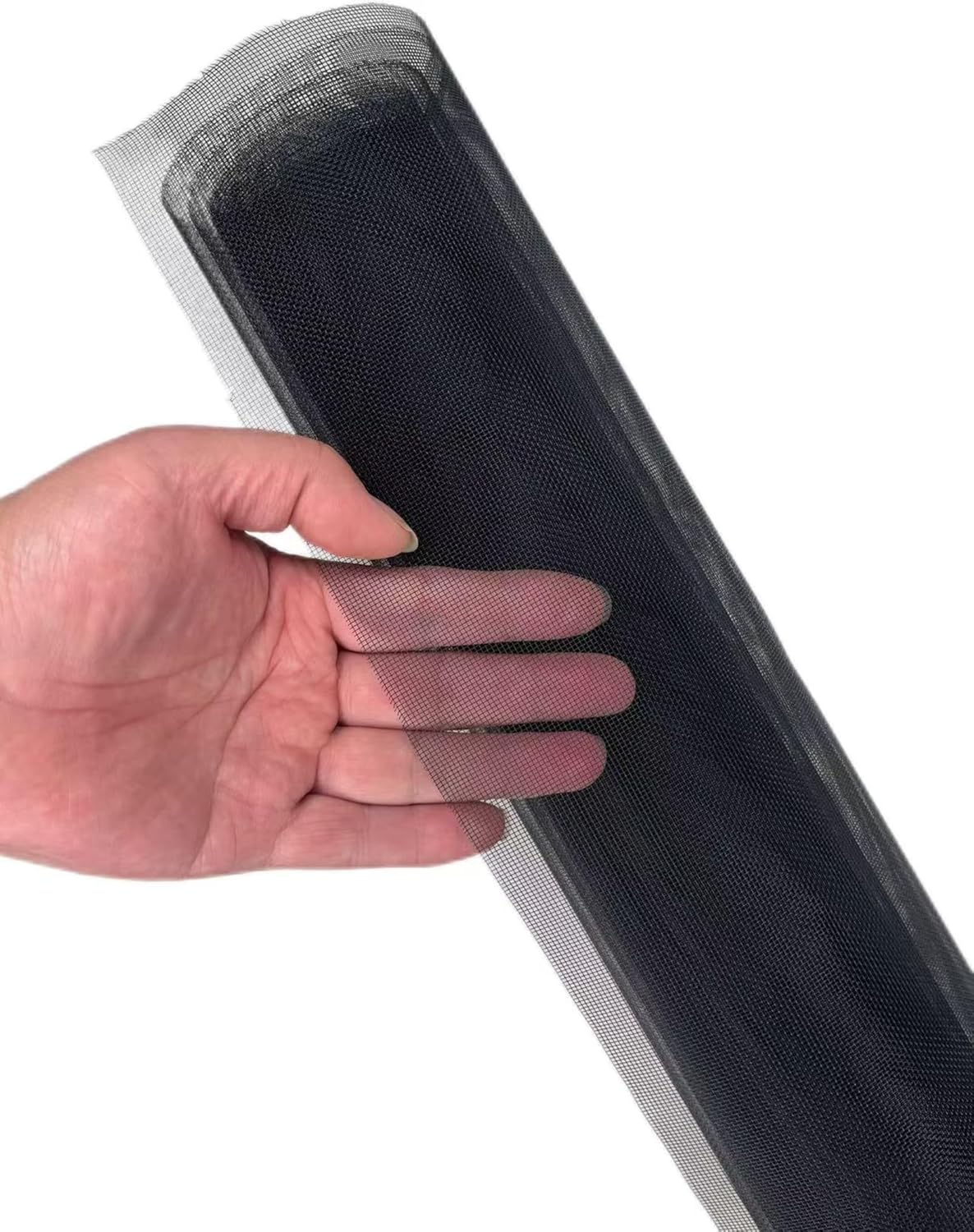 Window Screen Replacement,39“ x 118” Upgraded Versatile Black High-Visibility Stainless Steel Fine Wire Mesh, Durable Pet Screen Mesh Roll Effective Barrier Against Bugs,Mice & Birds