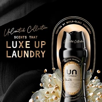 Downy Unstopables Unlimited Collection In Wash Laundry Scent Booster Beads, No. 26, Fine Fragrance, Long Lasting Fresh Scent Beads, 21.1 oz
