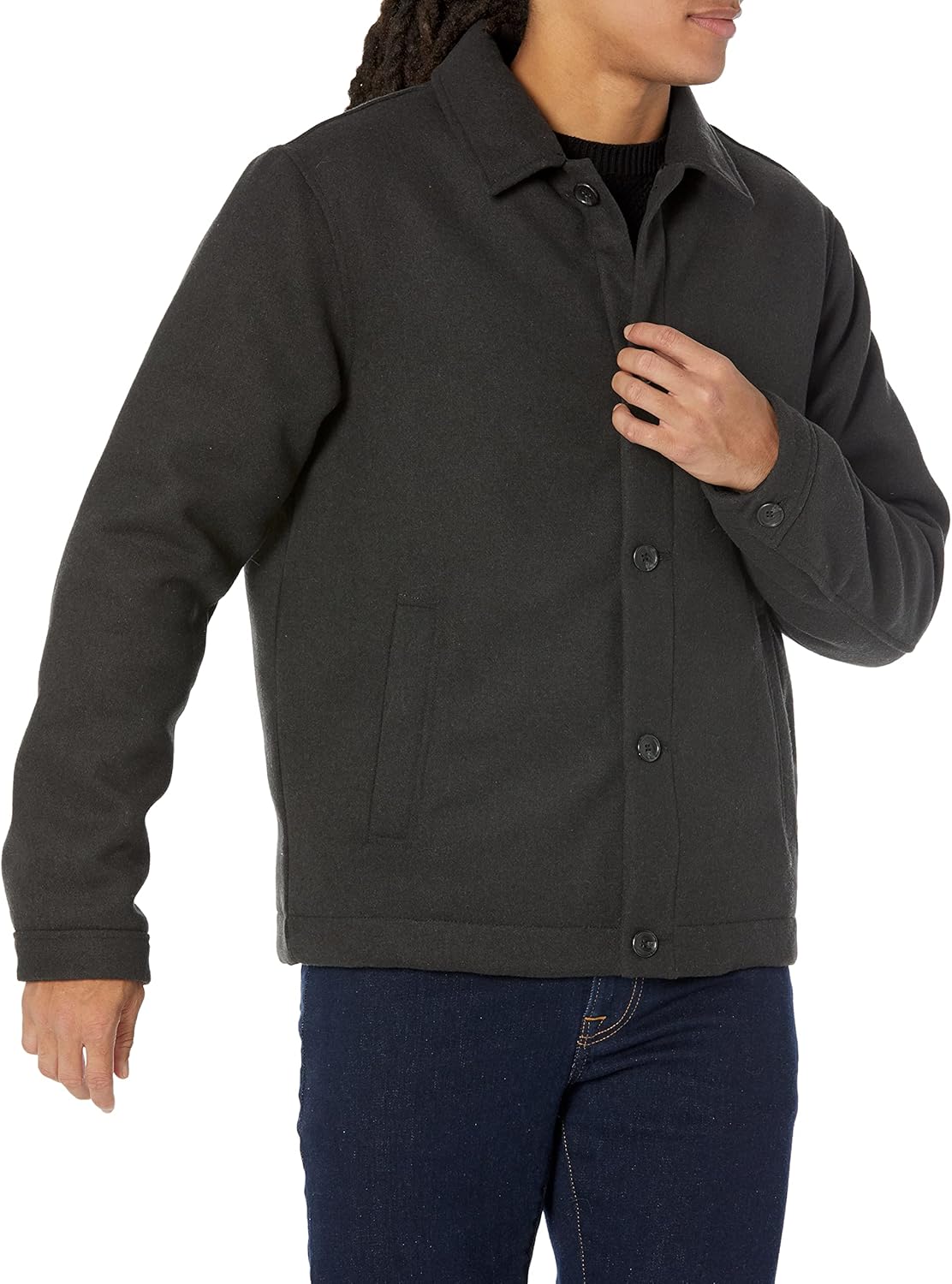 Amazon Essentials Men’s Wool Bomber Jacket (Available in Big & Tall)