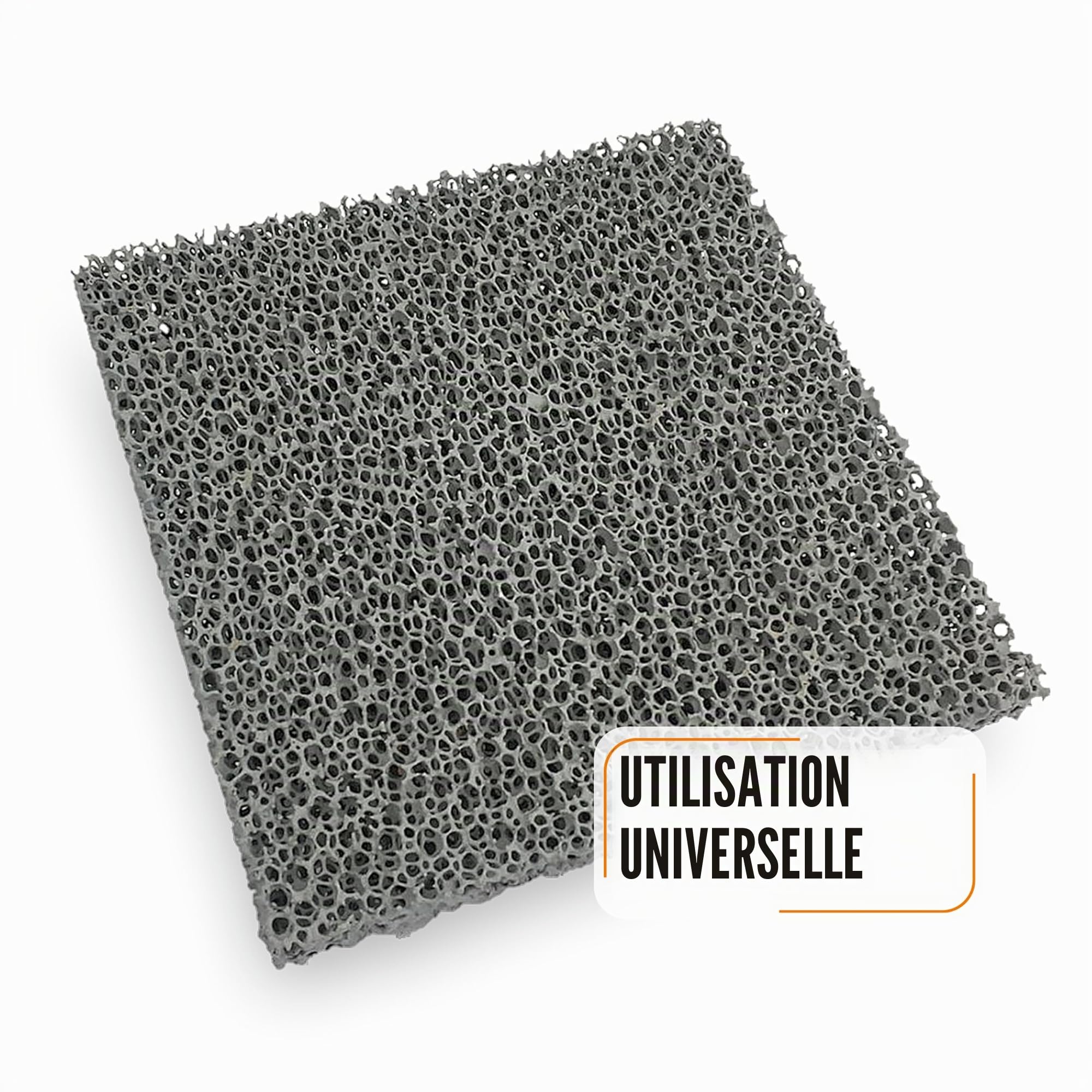 Ignifuge 123 – Filtre à poussière fine pour cheminée 300 x 300 x 25 mm – Filtre à particules fines pour équiper les cheminées et poêles – Réduction des poussières fines grâce aux filtres en céramique