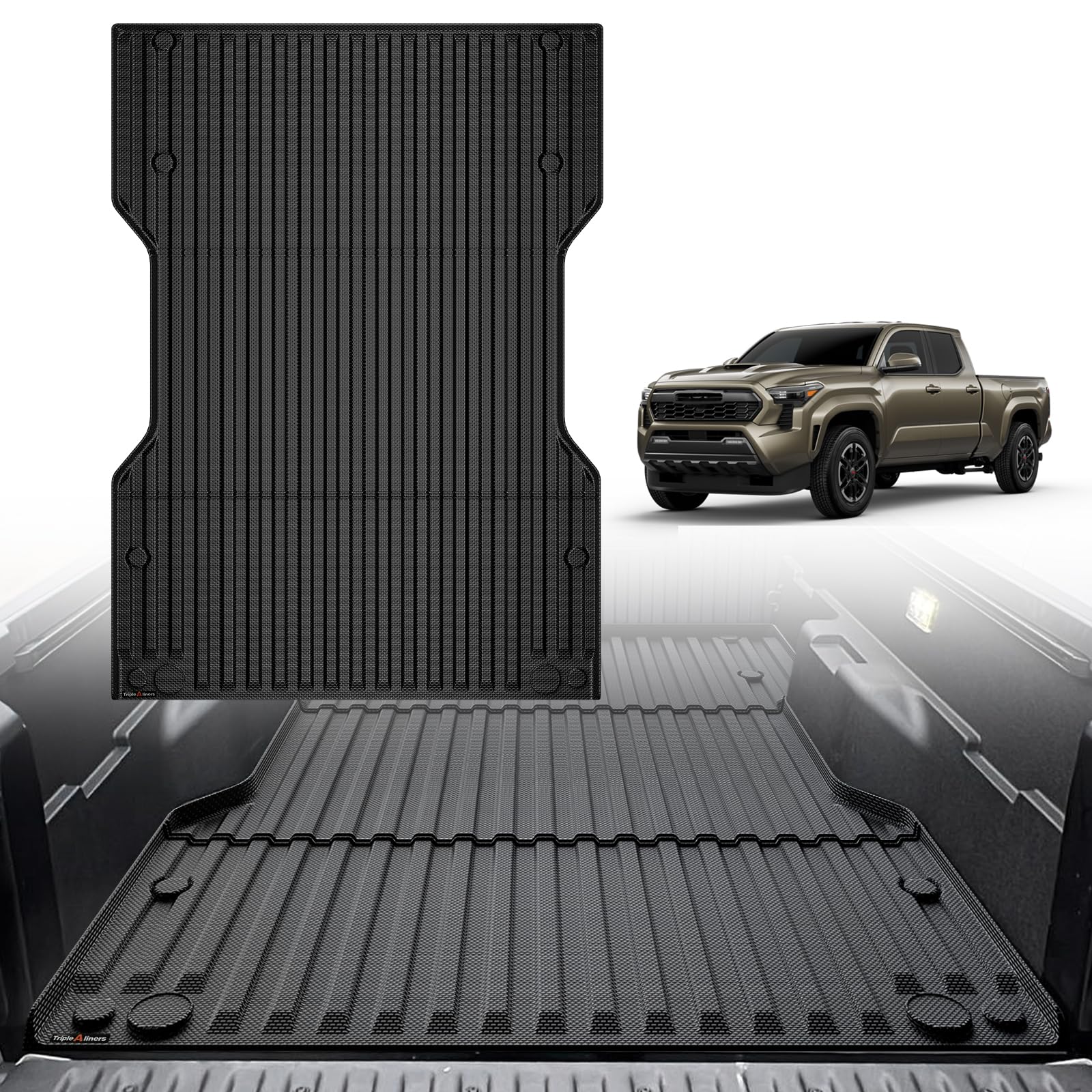 TripleAliners 6FT Truck Bed Mat for 2024-2026 Toyota Tacoma
