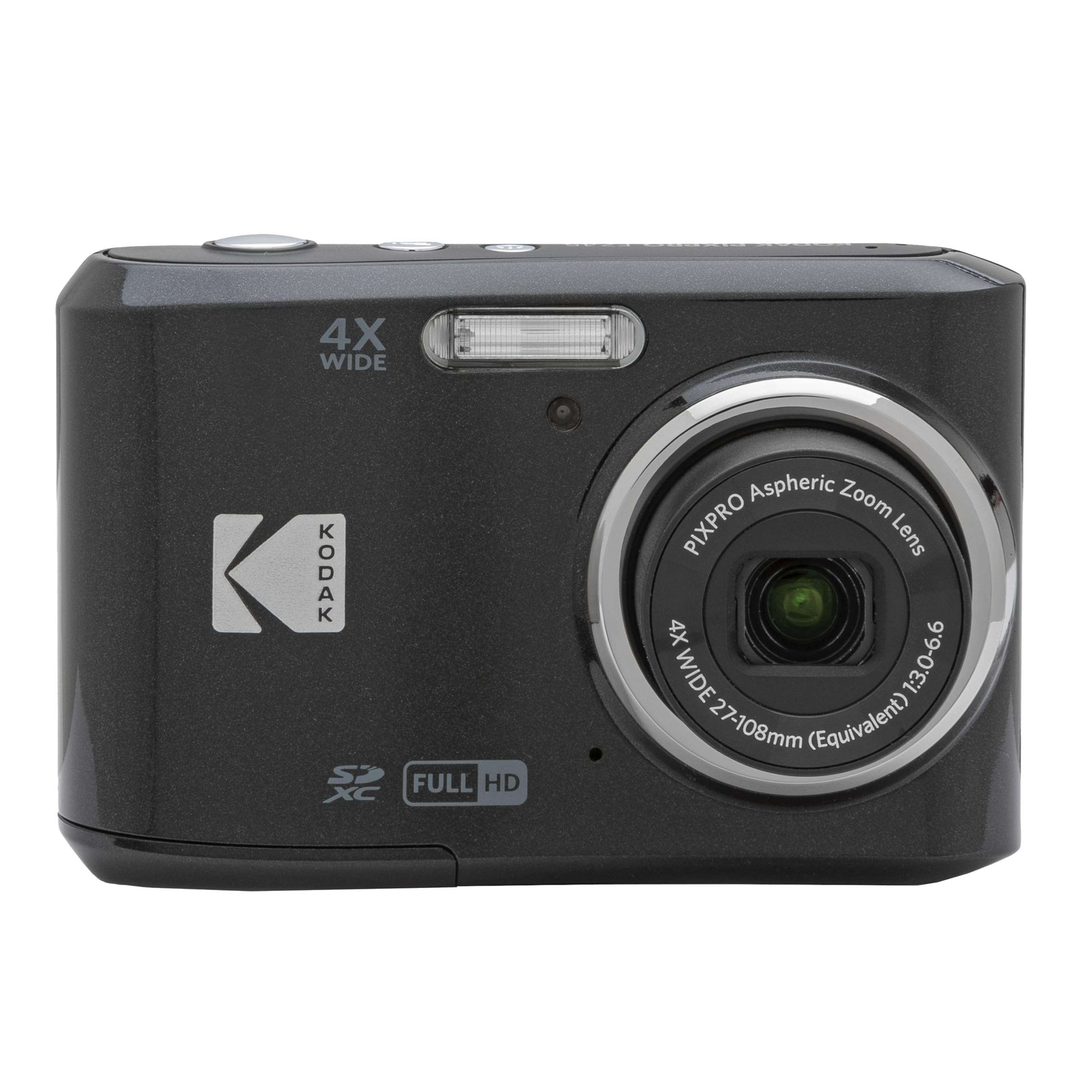 Kodak Pixpro FZ45 - Appareil Photo Numérique Compact 16.44 Mégapixels, Zoom Optique 4X, Ecran LCD de 2.7 pouces, Vidéo HD 720p, Plie AA - Noir