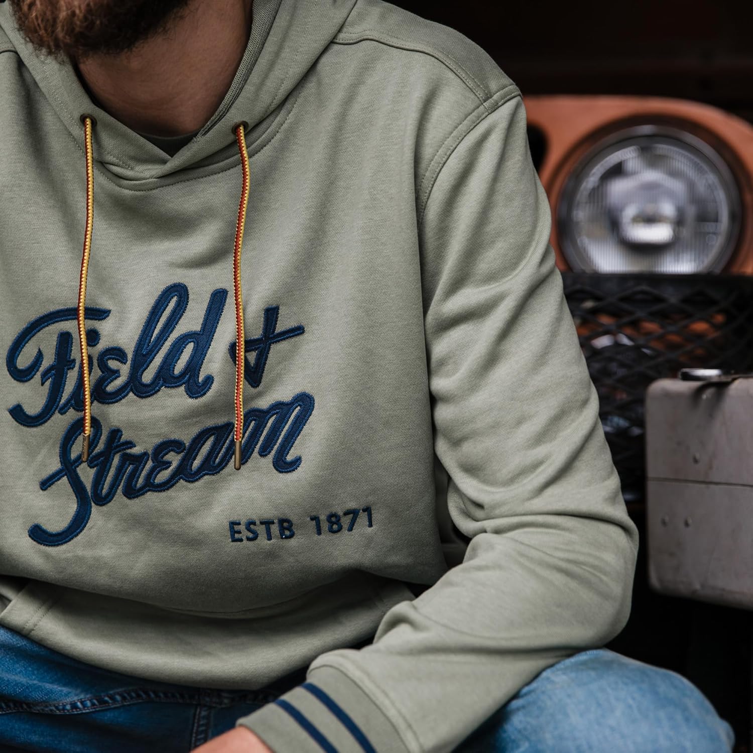 Field & Stream Tackle Twill Lightweight French Terry Applique Hoodie - Image 8