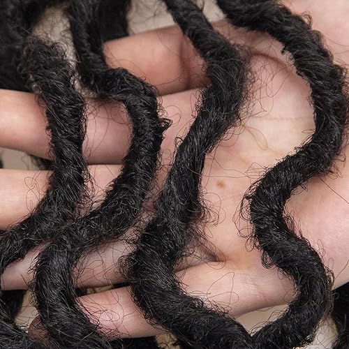 Miniatura 6 de 8 paquetes de rastas de cabello sintético de ganchillo de 18 pulgadas, rastas sintéticas bohemias con extremos rizados, cabello de ganchillo suave