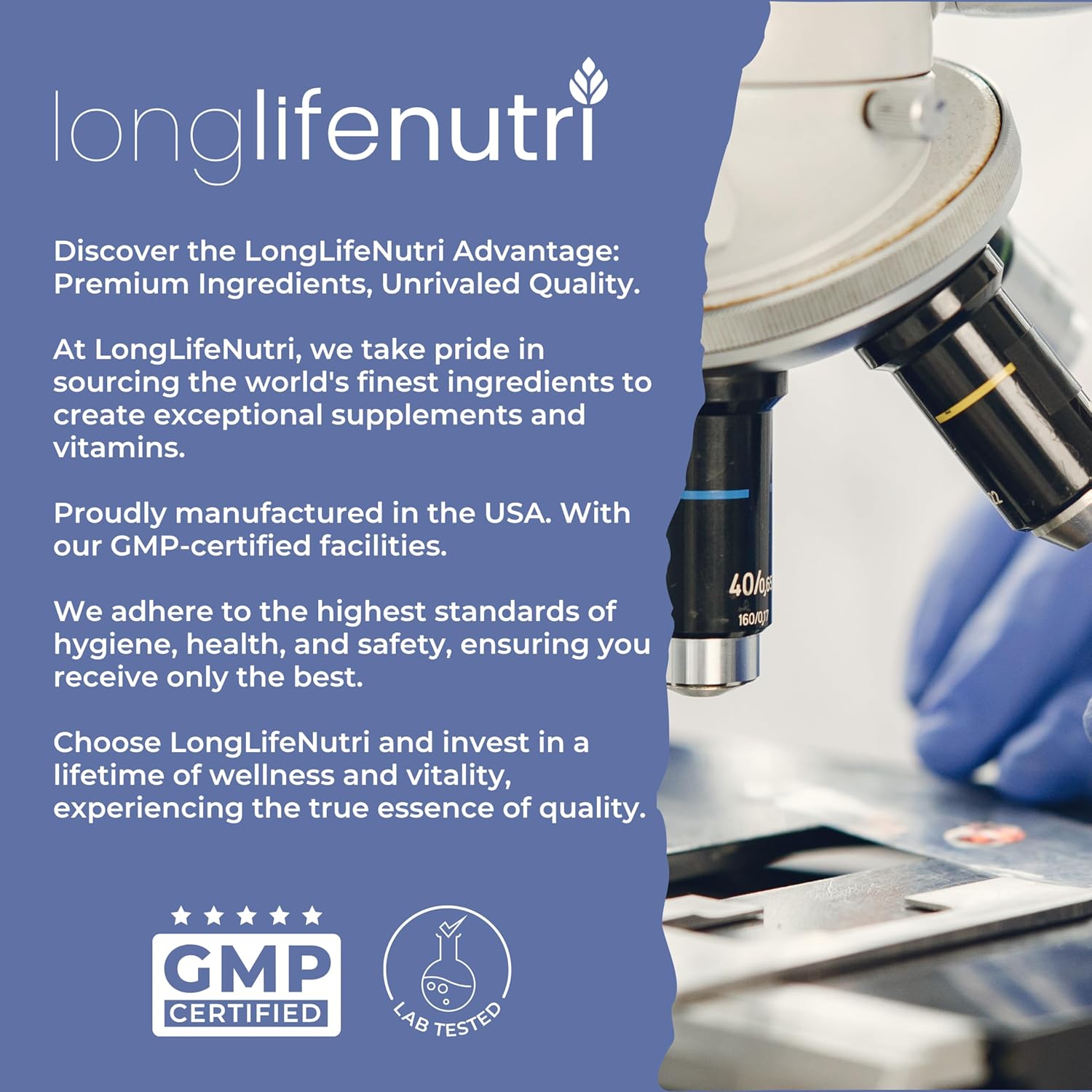 LongLifeNutri PQQ 20mg - 180 Vegetarian Capsules, Pyrroloquinoline Quinone, 6-Month Supply, Supplement for Daily Energy & Mental Performance, GMP Certified, Made in USA - Image 8