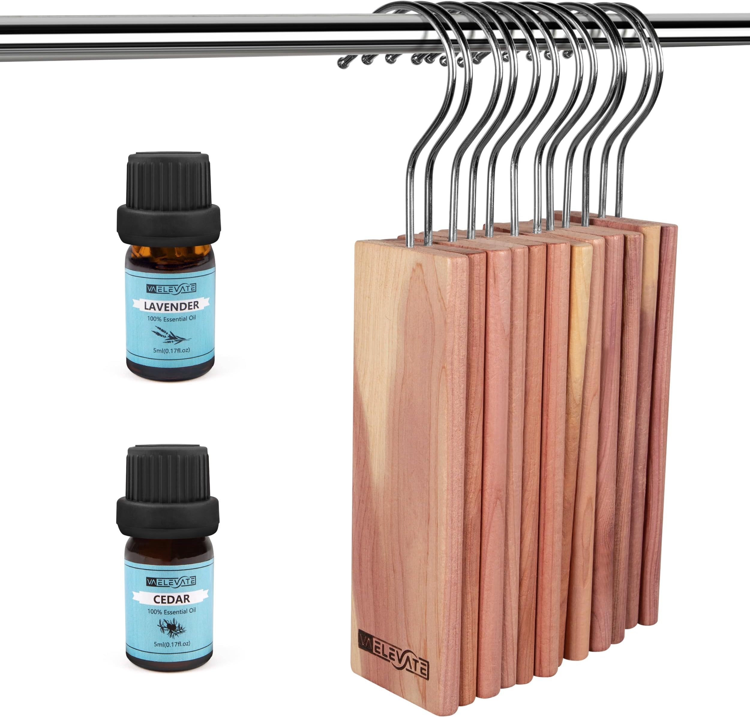 Amazon.com: Cedar Hangers for Closet,Cedar Blocks for Clothes Storage ...