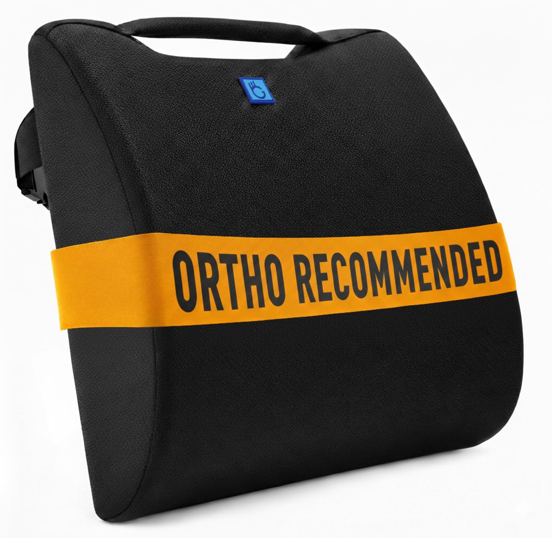 Back Support for Office Chair | 5-Year Warranty | Premium High Density Foam Lumbar Pillow | Orthopedic Backrest for Lower Back & Sciatica Pain Relief | Ergonomic Desk Chair Cushion(Black)