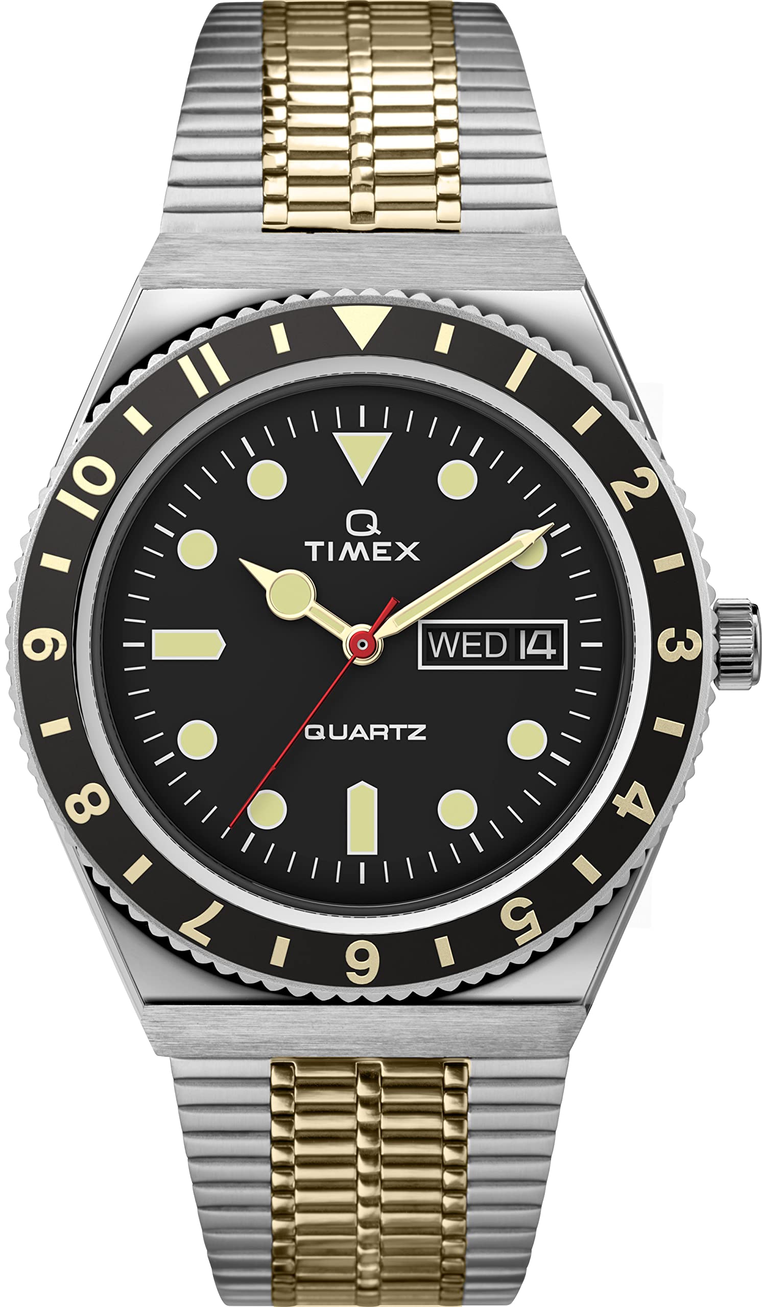 TIMEX 3 Hands Mens Analog Black Dial Coloured Quartz Watch, Round Dial with 38 mm Case Width - TW2V18500U9 (B0C1K8NLZZ) Amazon Price History, Amazon Price Tracker