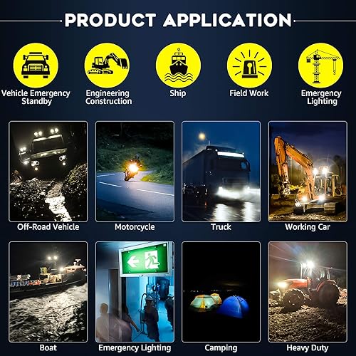 Miniatura 2 de nifeida Barra de luz LED de 4 pulgadas, 200 W, 20,000 lúmenes, triple fila, antiniebla, todoterreno, luz impermeable de punto e inundación, para