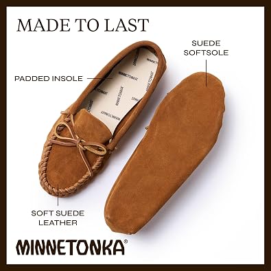 Minnetonka Men's Leather Laced Softsole Moccasin