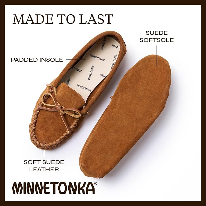 Minnetonka Men's Leather Laced Softsole Moccasin