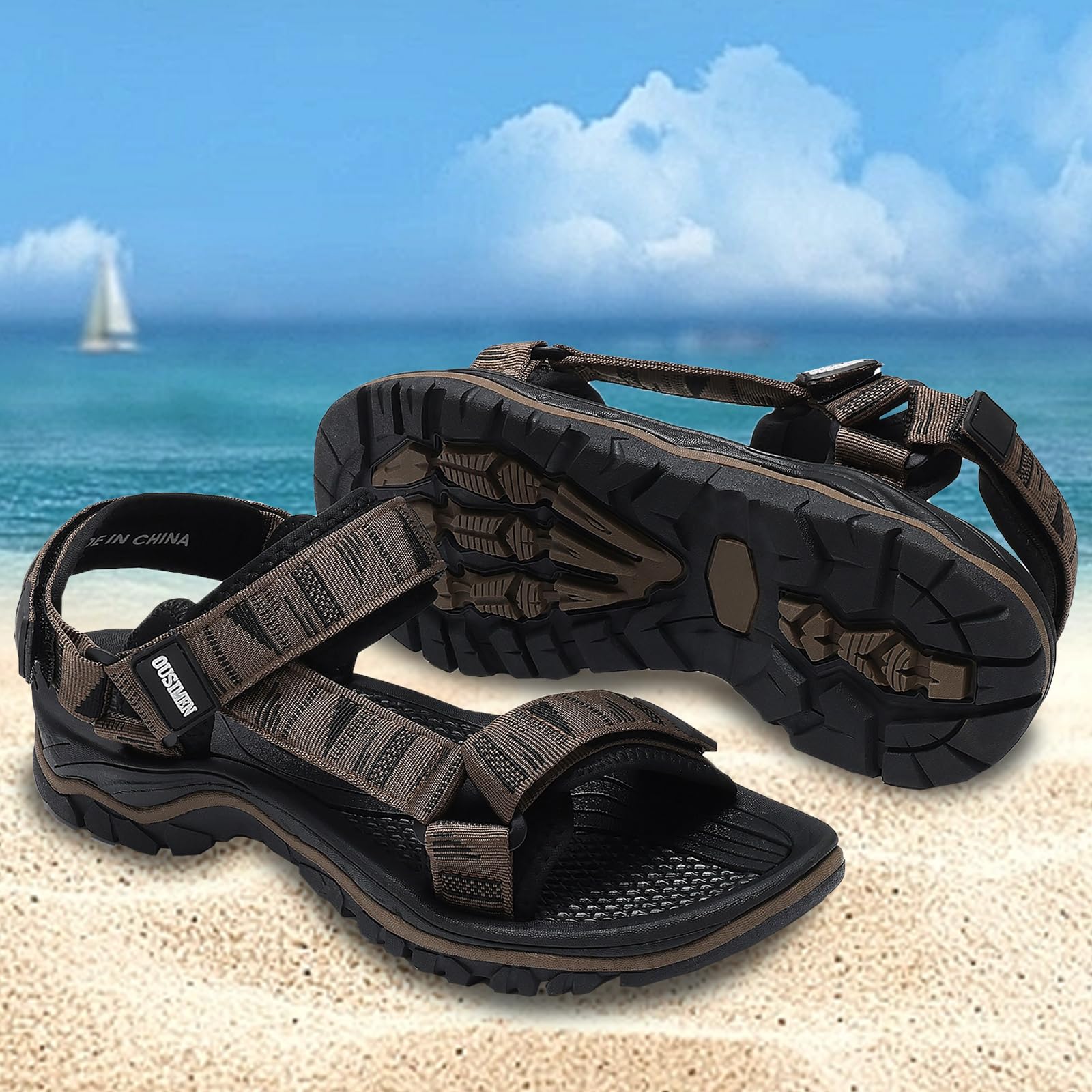 SYKT Sandalen Heren Trekking Wandel Sport Strand