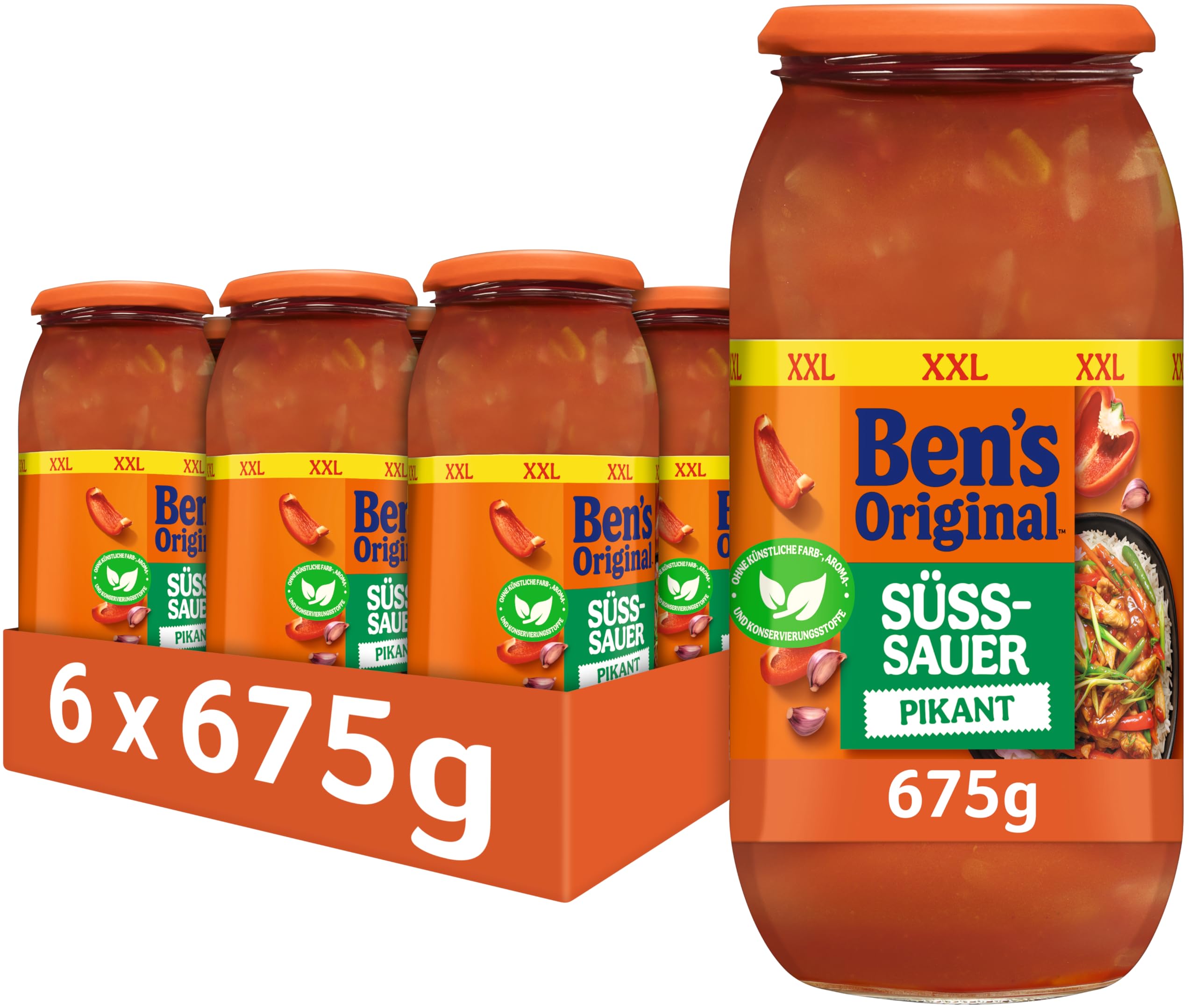 BEN’S ORIGINAL® Saucen Süß-Sauer Ohne Pikant 6 x 675g
