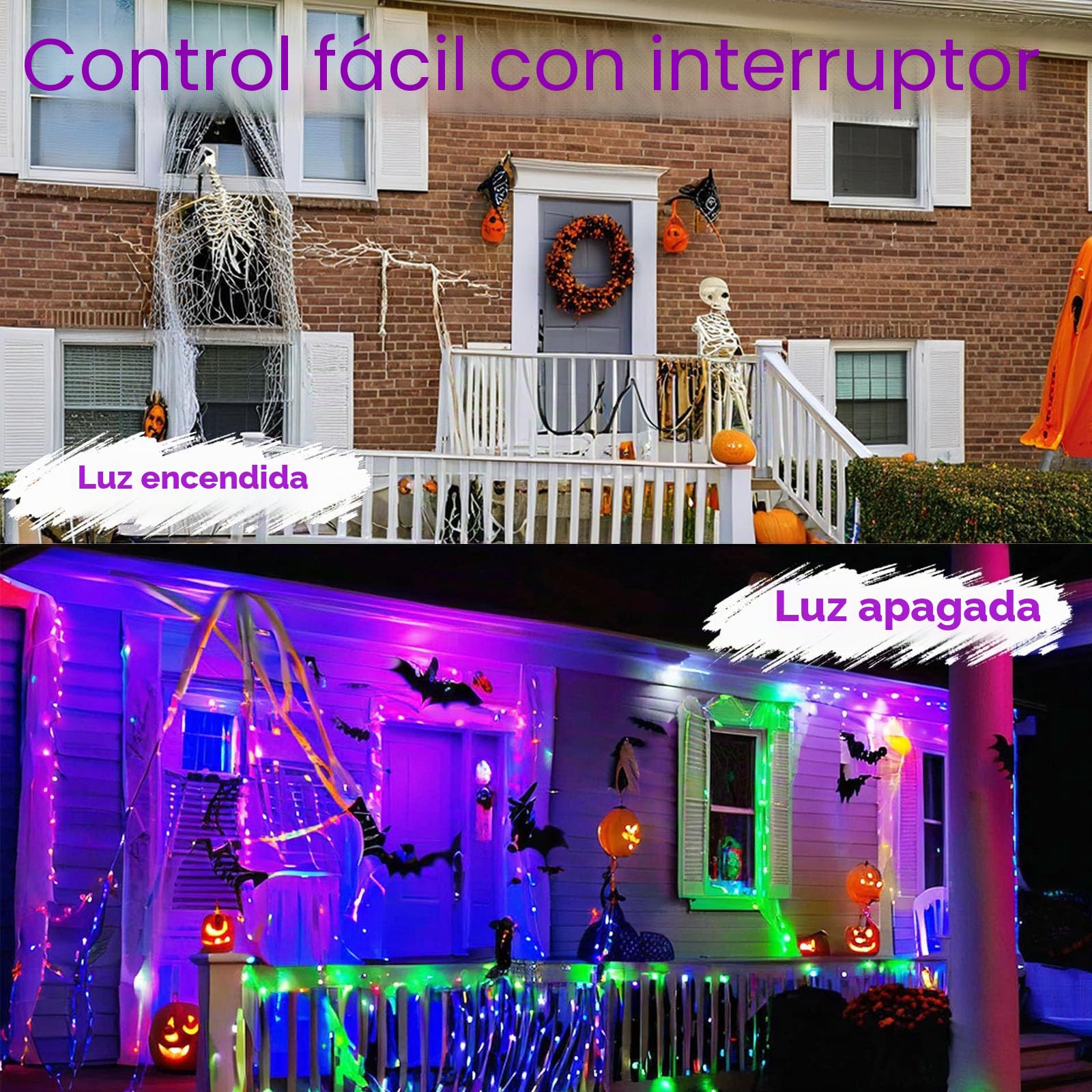 2 Piezas 50W LED Luz Negra, IP66 Impermeable Foco UV Ultravioleta, Luz Negra Ultravioleta Con Interruptor para Halloween, Discoteca, Pintura Corporal, Neón, DJ, Black light Party