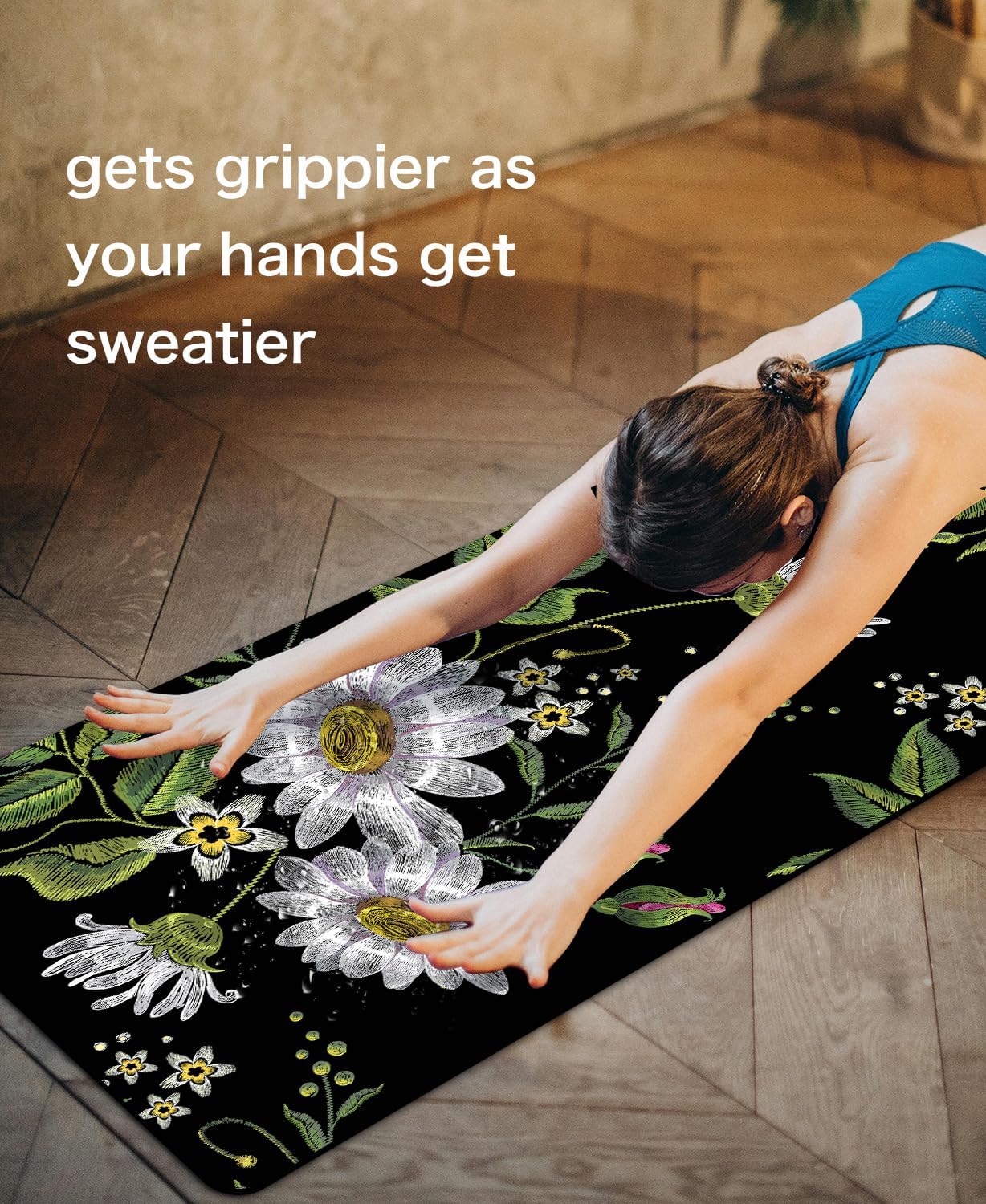 Non Slip Yoga Mat TPE Workout Mat for Men Women, Thick Workout Mat with Carrying Strap, Fitness Mats for Exercise, Yoga, Fitness, Pilates, Floor Workouts (72" x 24" x 6mm) - Image 5