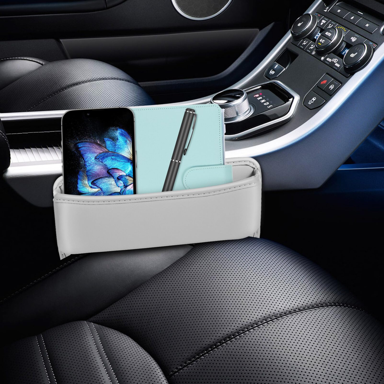 Gatuida Pezzi Organizer Auto 2 per Fessura in Cuoio Sedile