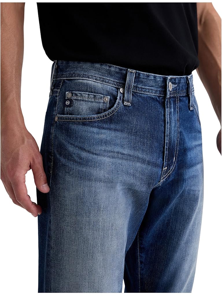 Blue AG Everett Slim Straight Jeans In Upton