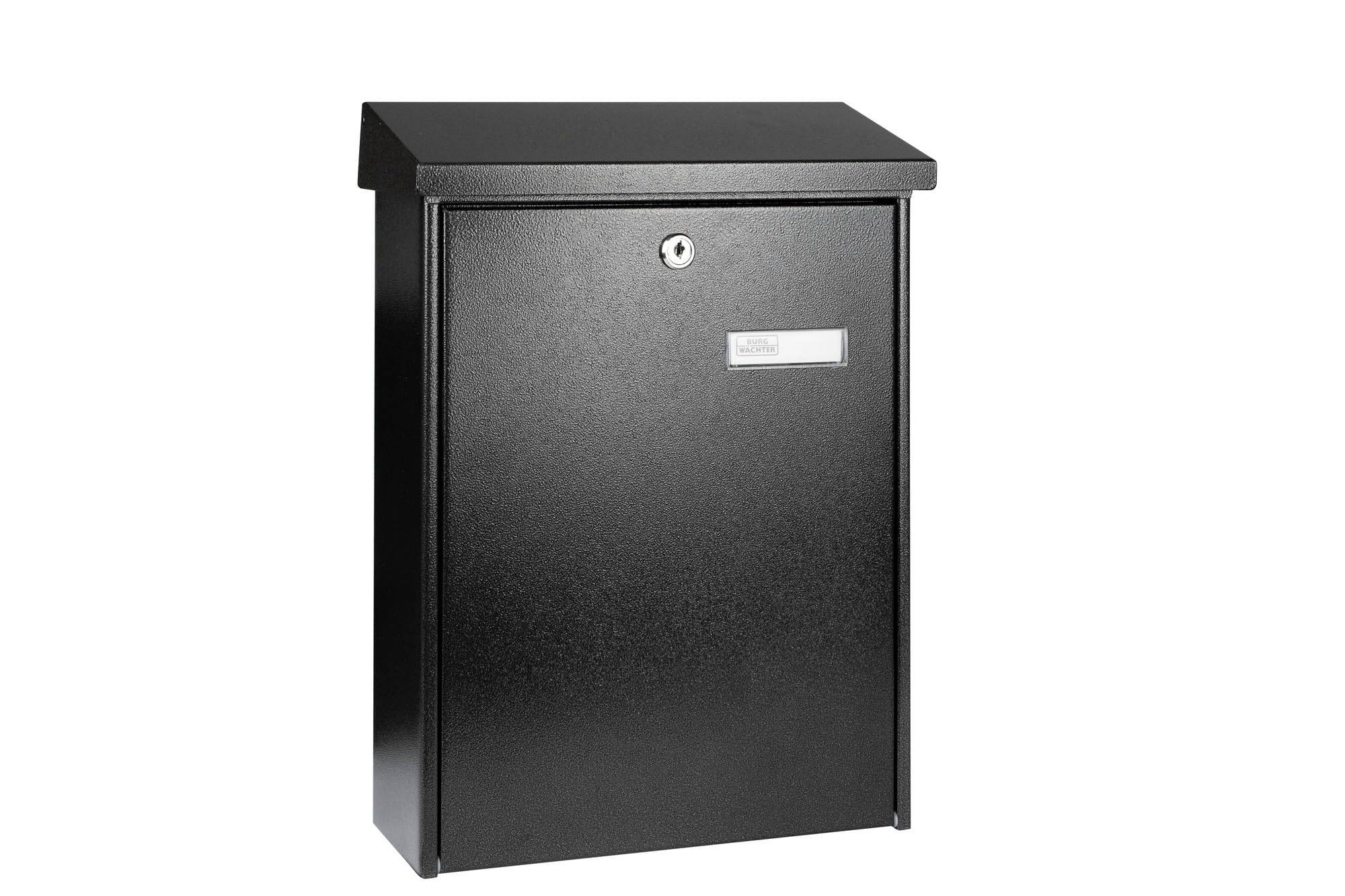 Burg-WÄCHTER Texel 5767 E - Buzón sin Compartimento para periódicos (con Placa para Nombre, Acero galvanizado, Lacado Estructural, protección contra la corrosión, Formato DIN C4, Incluye 2 Llaves y