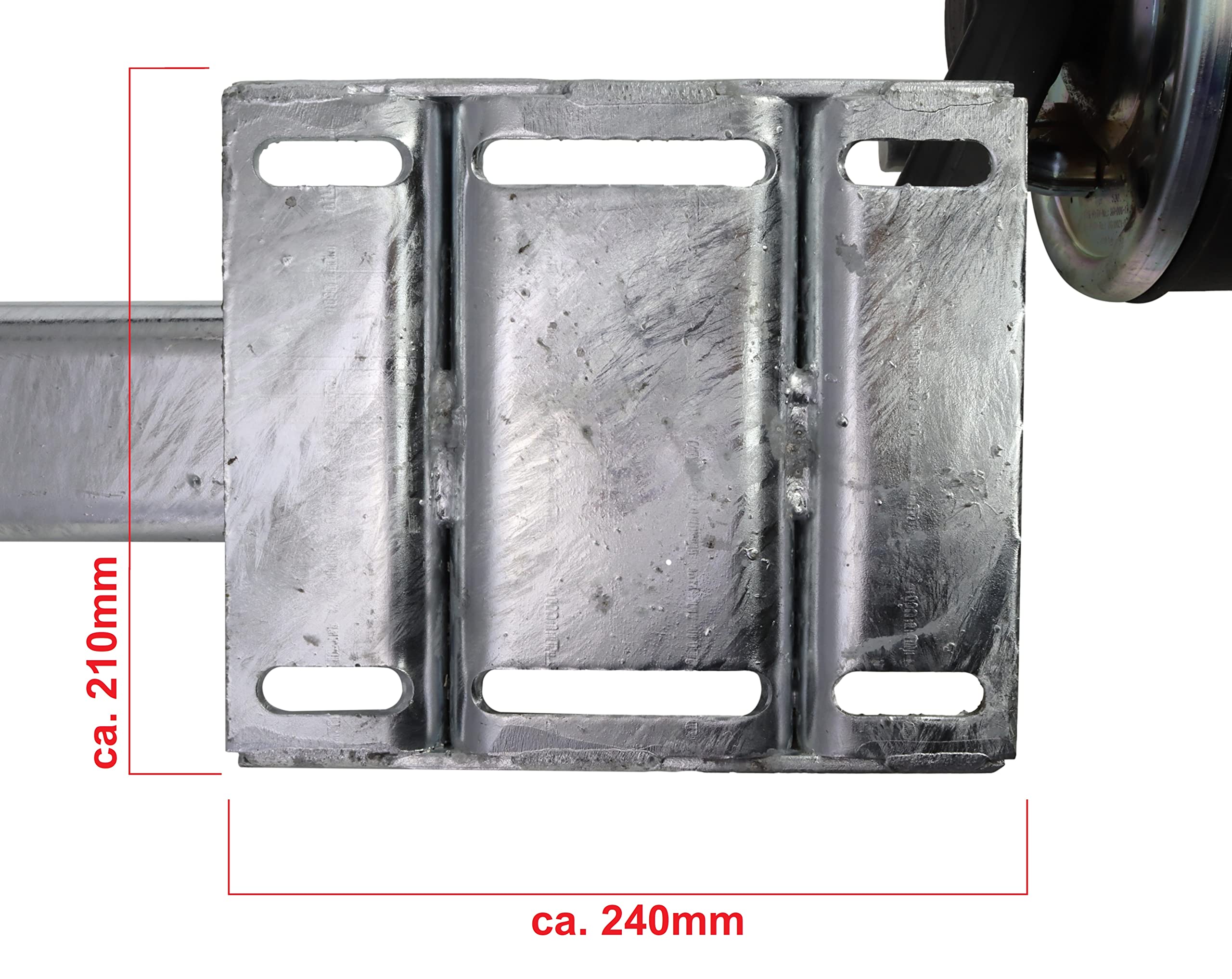 Schlegl Gummifederachse SB14 – 1400 Kg Achslast, Radanschluss 5x112, Gebremst, Auflagemaß Wählbar (z.B. A=1800 Mm)