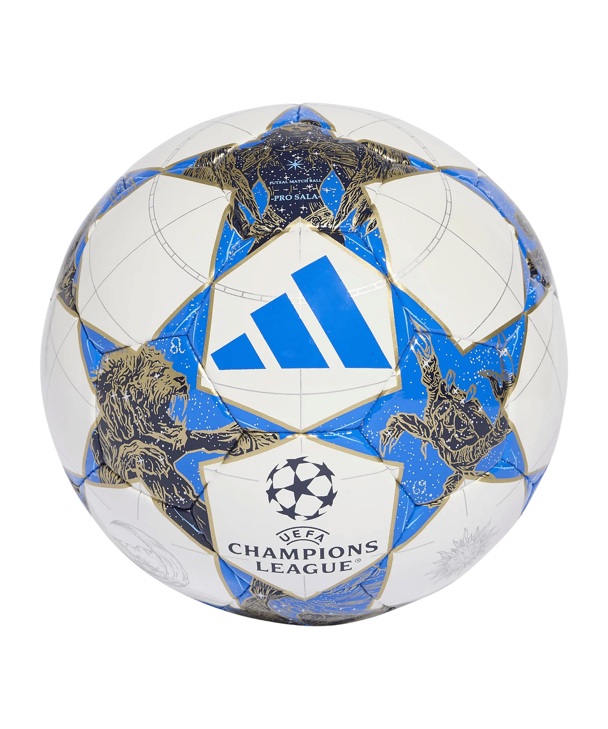 adidas UEFA Champions League Sala FIFA Quality Pro Ball JP1546 Ballon de Football, Blanc, 4 EU