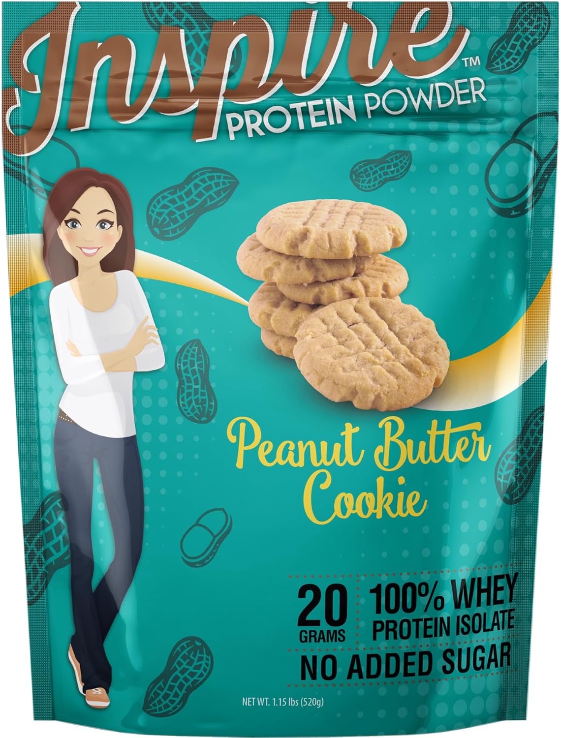 Bariatric Eating Inspire Peanut Butter Cookie 20g Whey Protein Isolate Powder (20 Servings)