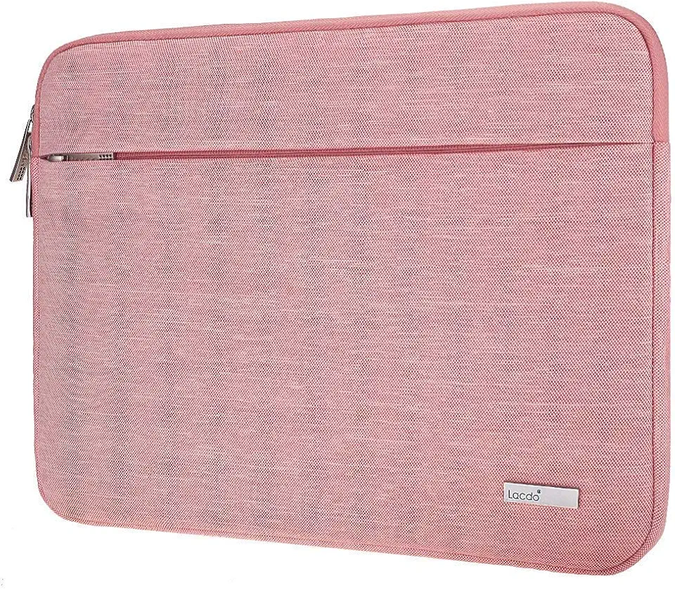 Lacdo 11" Capa para Chromebook Notebook Laptop para 11,6" Acer Samsung HP Lenovo Chromebook C330 | 11,6" Macbook Air | Microsoft New Surface Pro 9/8/X/7/6/5 Bolsa protetora para computador, Rosa