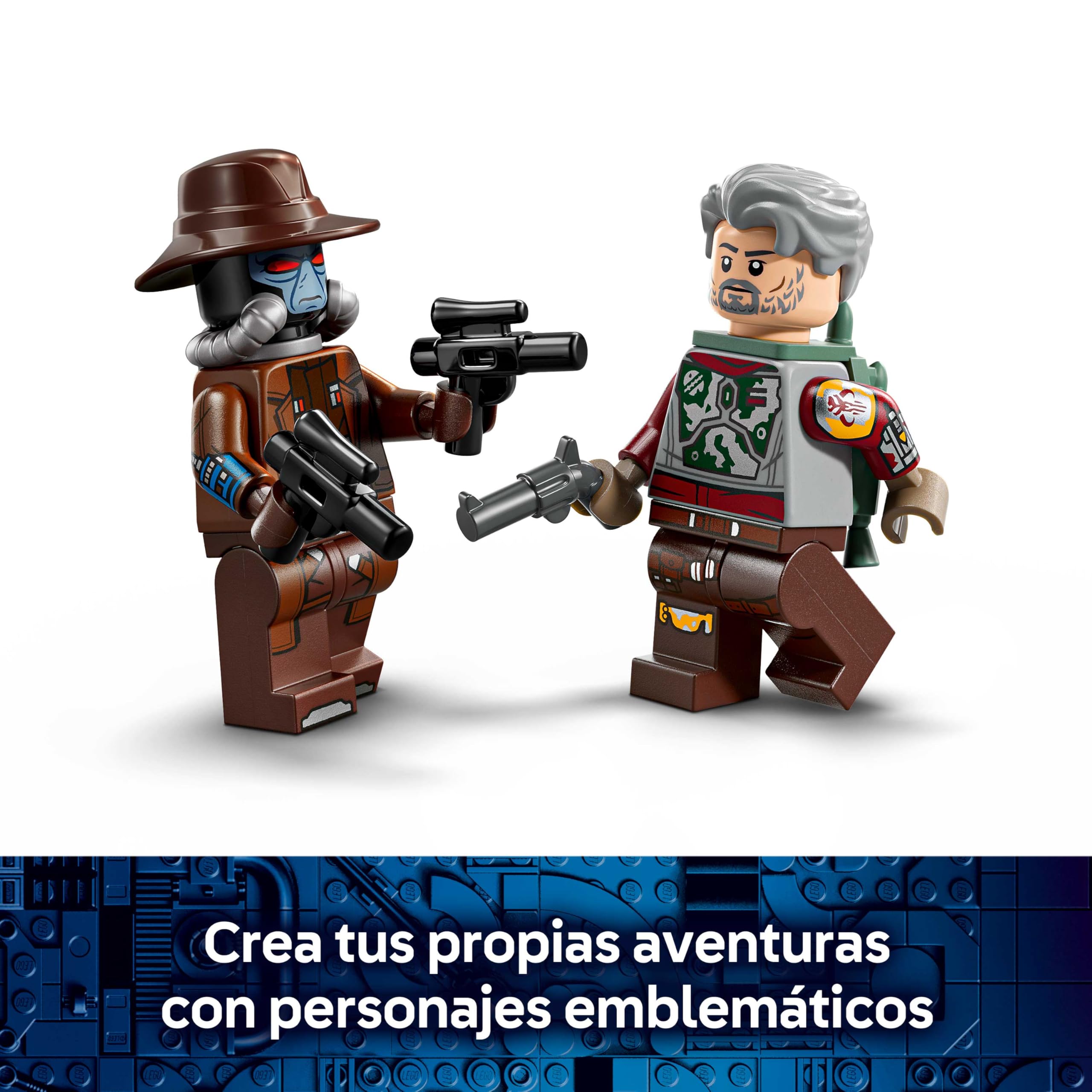 LEGO Star Wars 75437 Speeder de Cobb Vanth - Moto de Juguete con Minifiguras de Cobb Vanth y Cad Bane con Blásters y Mochila Propulsora - Regalo para Niños de 7+ Años y Fans de The Mandalorian — view 4