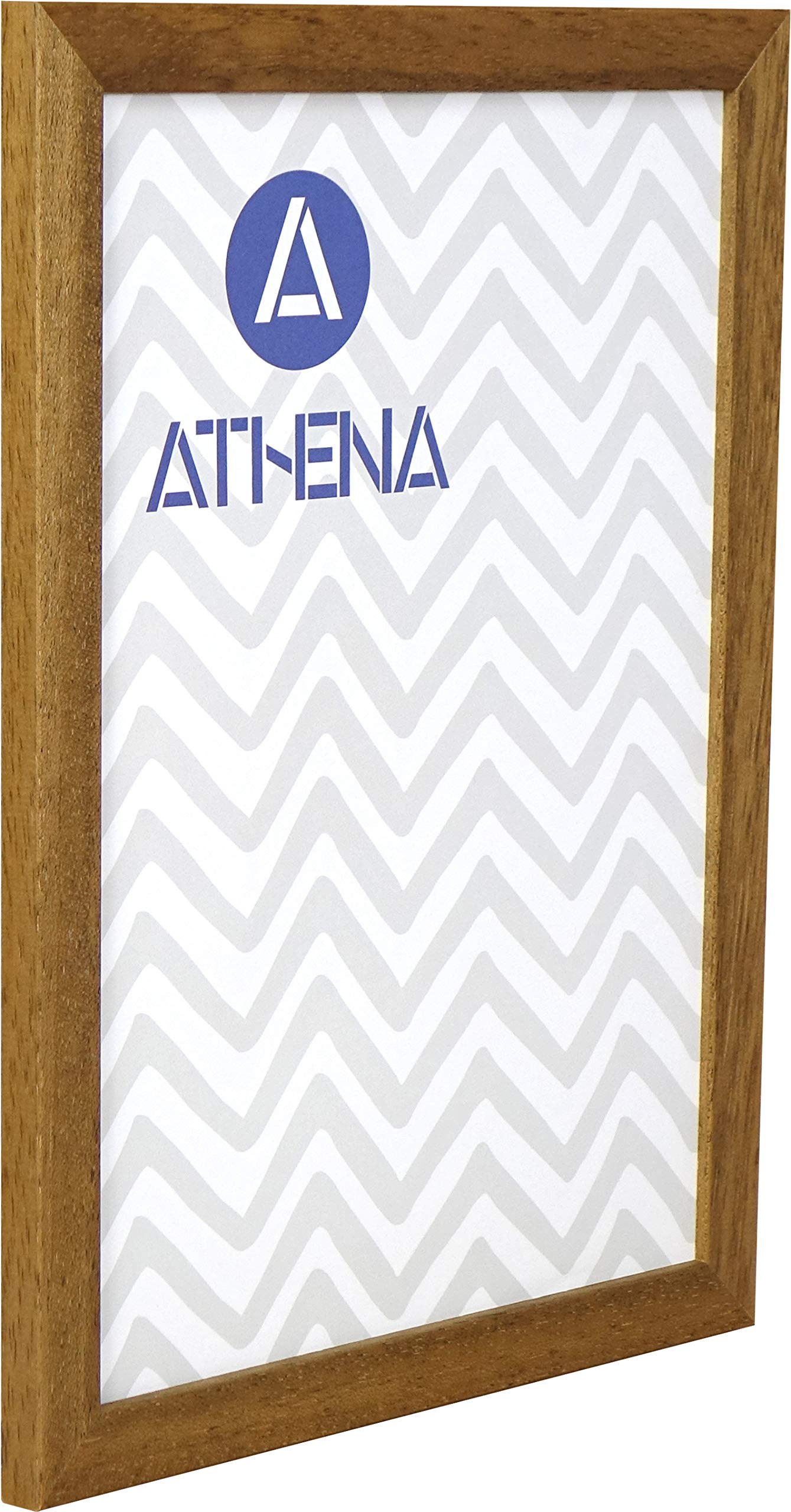 Athena Oak Honey Thin Premium Wood Picture Frame - 24 X 30Cm - Photo Frame With Clear Styrene Sheet & Wall Mounted Hook
